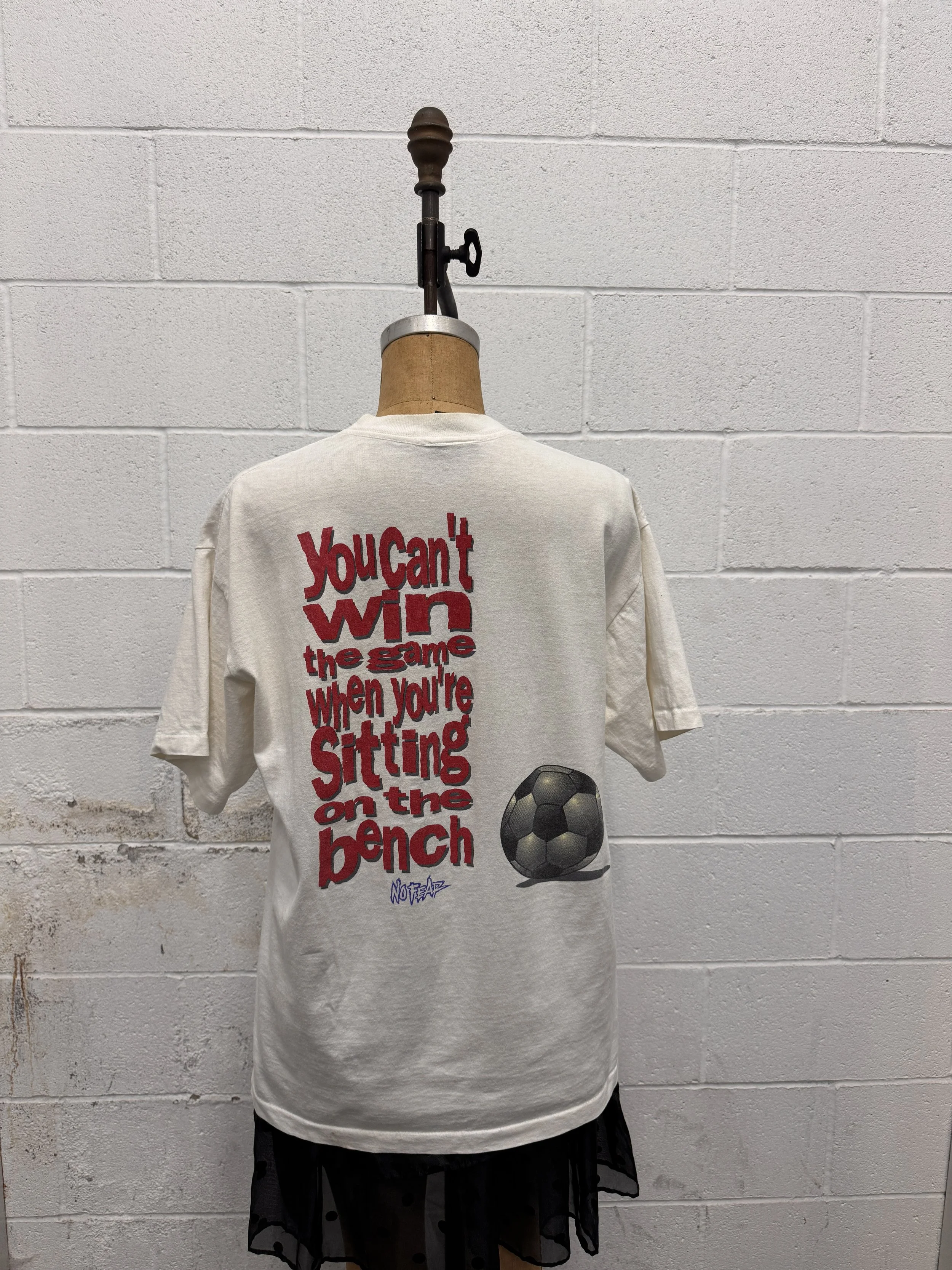 1990s No Fear Gear You Can't Win Football T Shirt