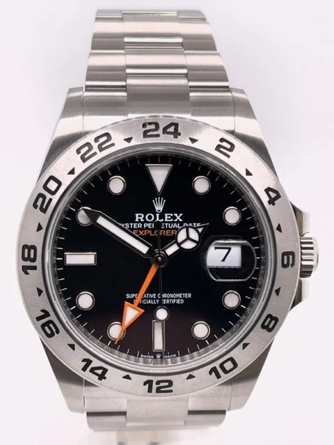 Rolex Steel Explorer II Black Face 42mm 