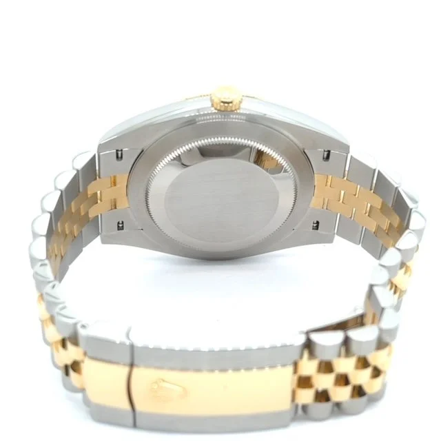 Rolex Steel and Yellow Gold Datejust 41 White Dial Jubilee Bracelet