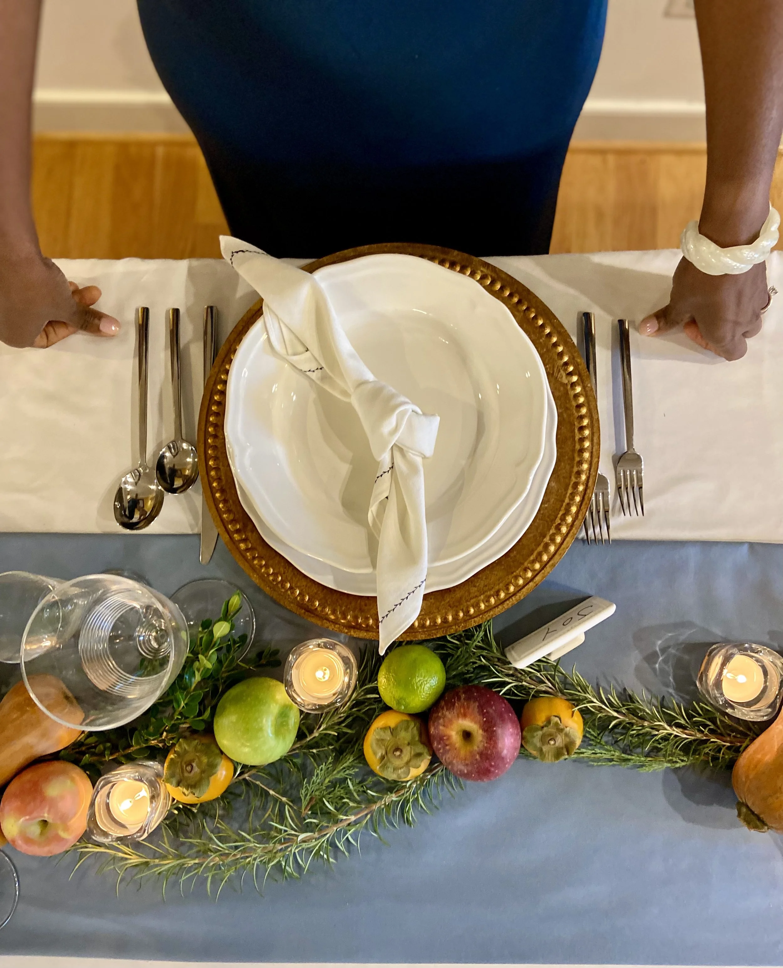 Table setting with Gabrielle 