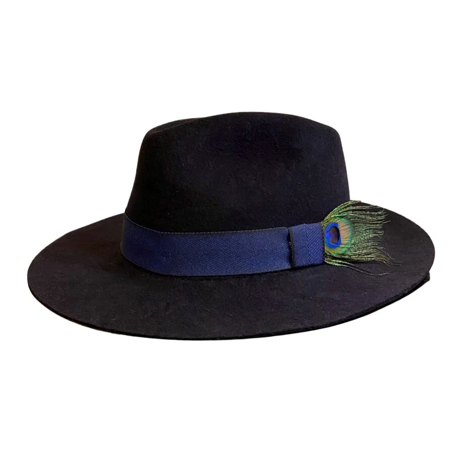 Peacock Fedora Hat — GABRIELLE GINGER display picture 3