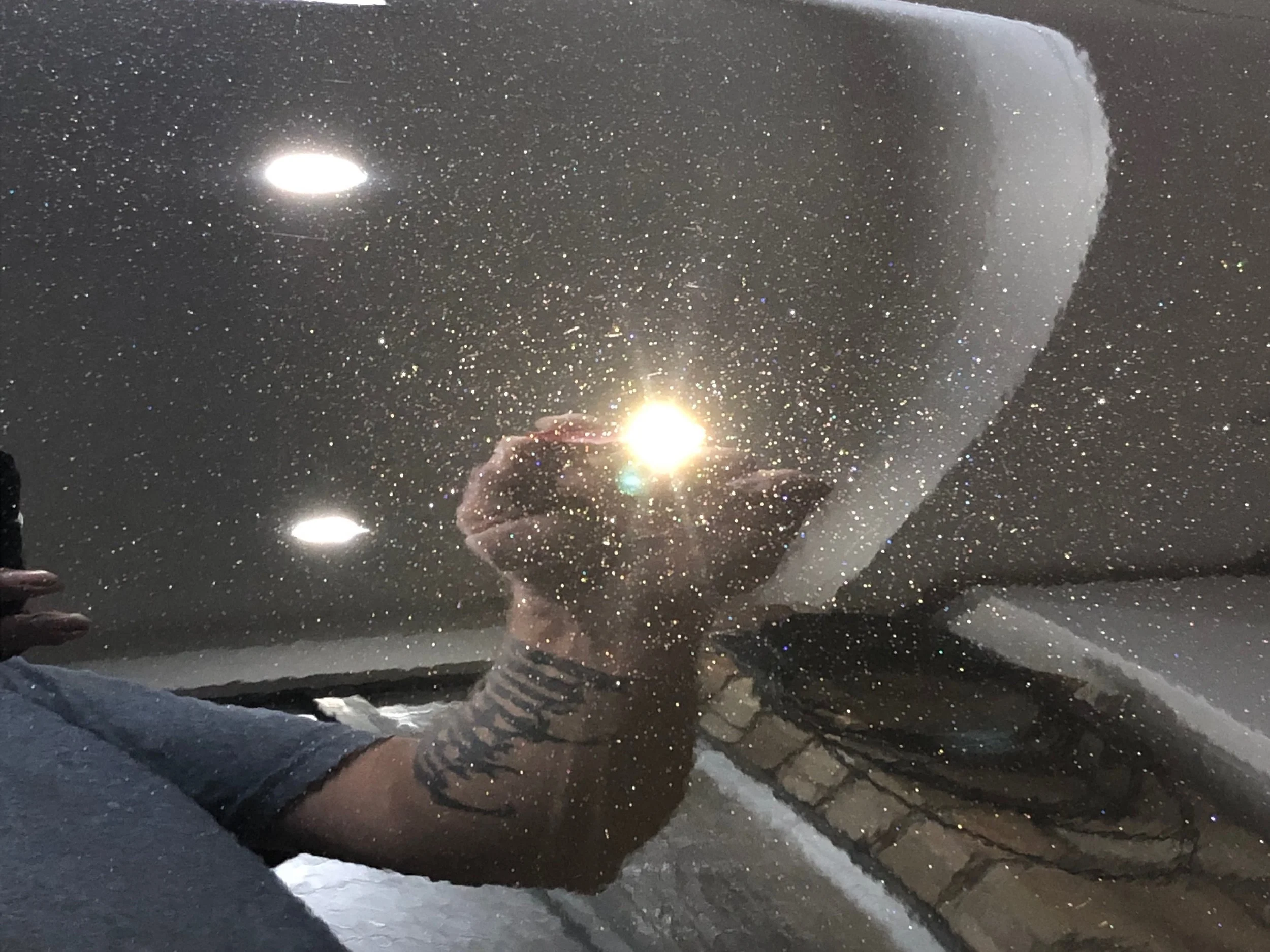 Crystal Clear paintwork revealing the metallic flakes after paint correction