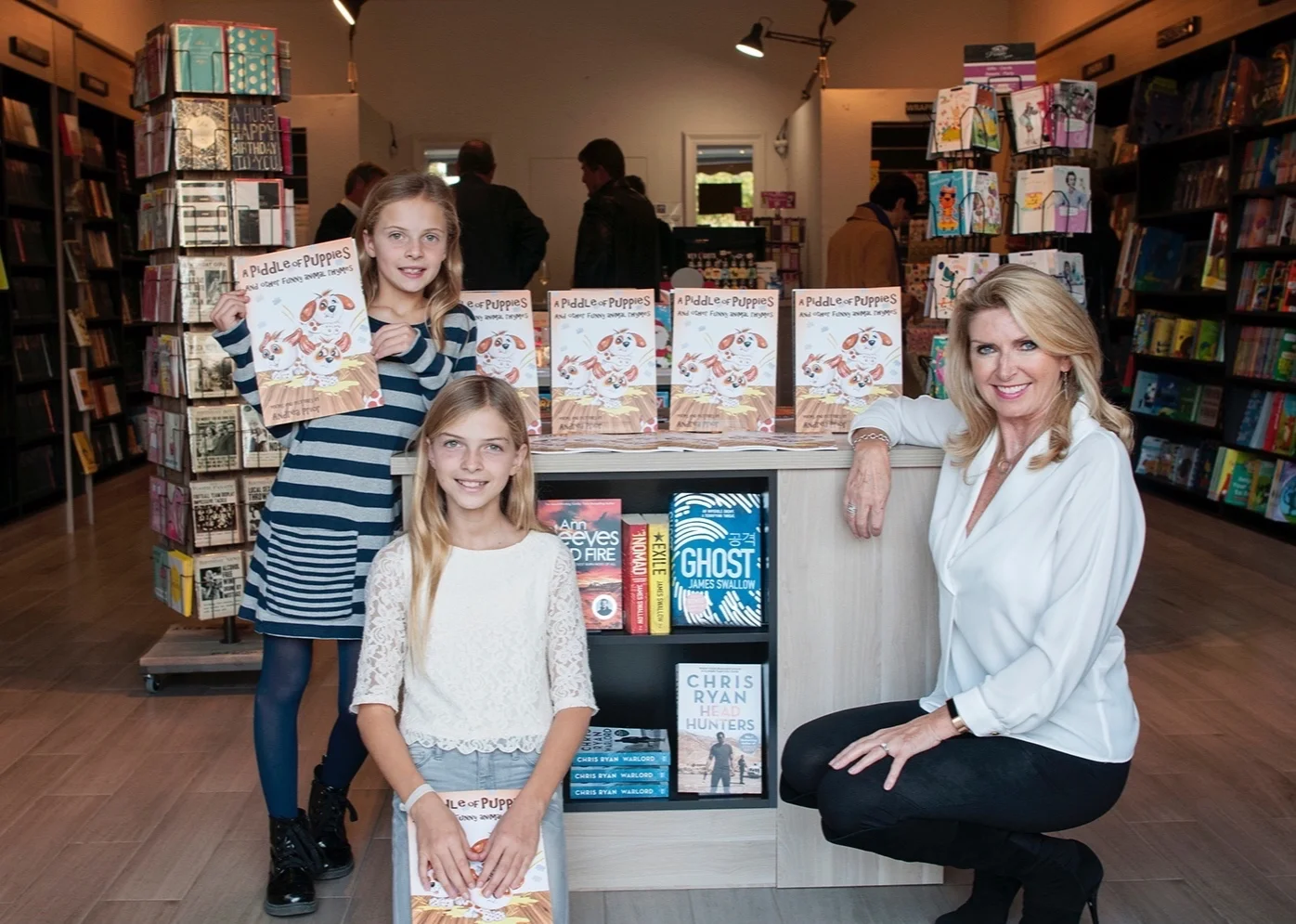 A Piddle of Puppies Book Launch in Marbella, Spain. The start of the evening….