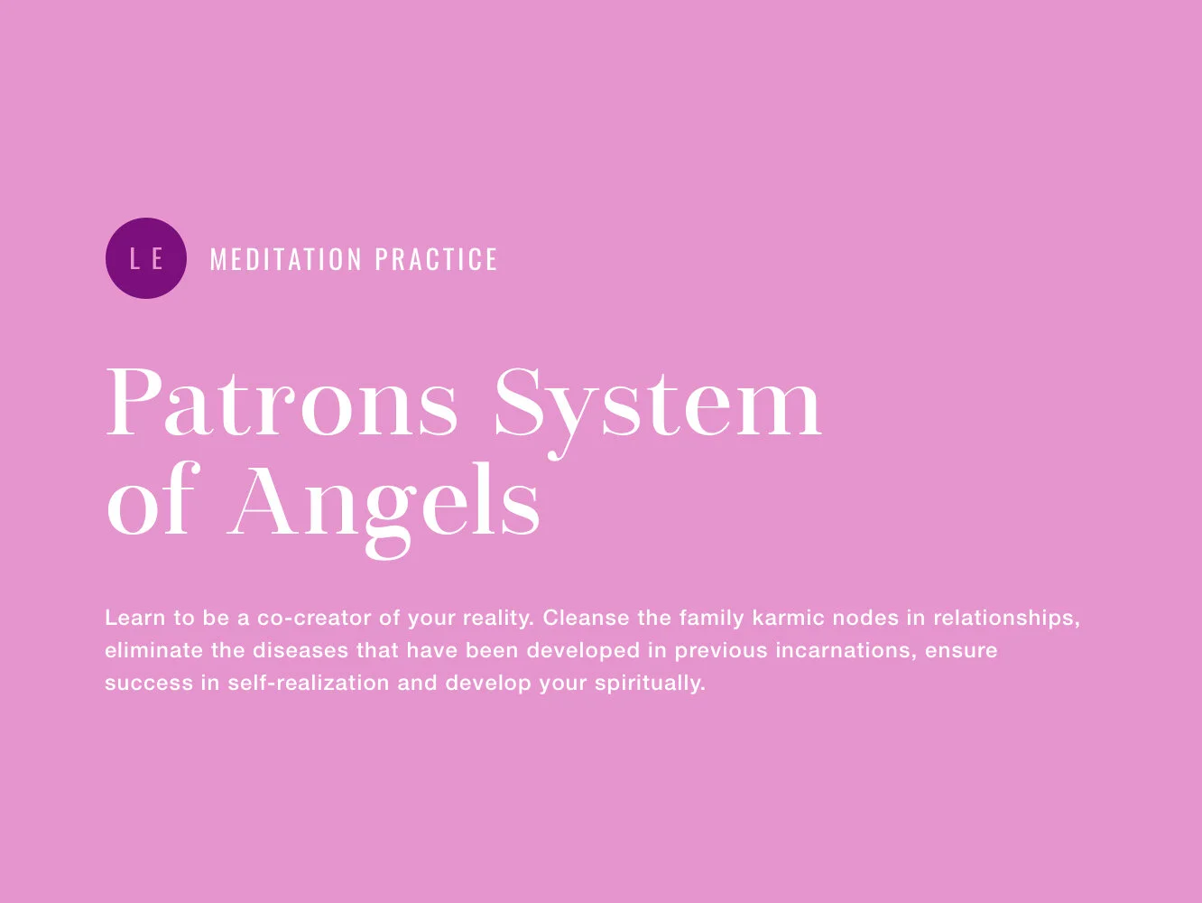 Patrons System of Angels