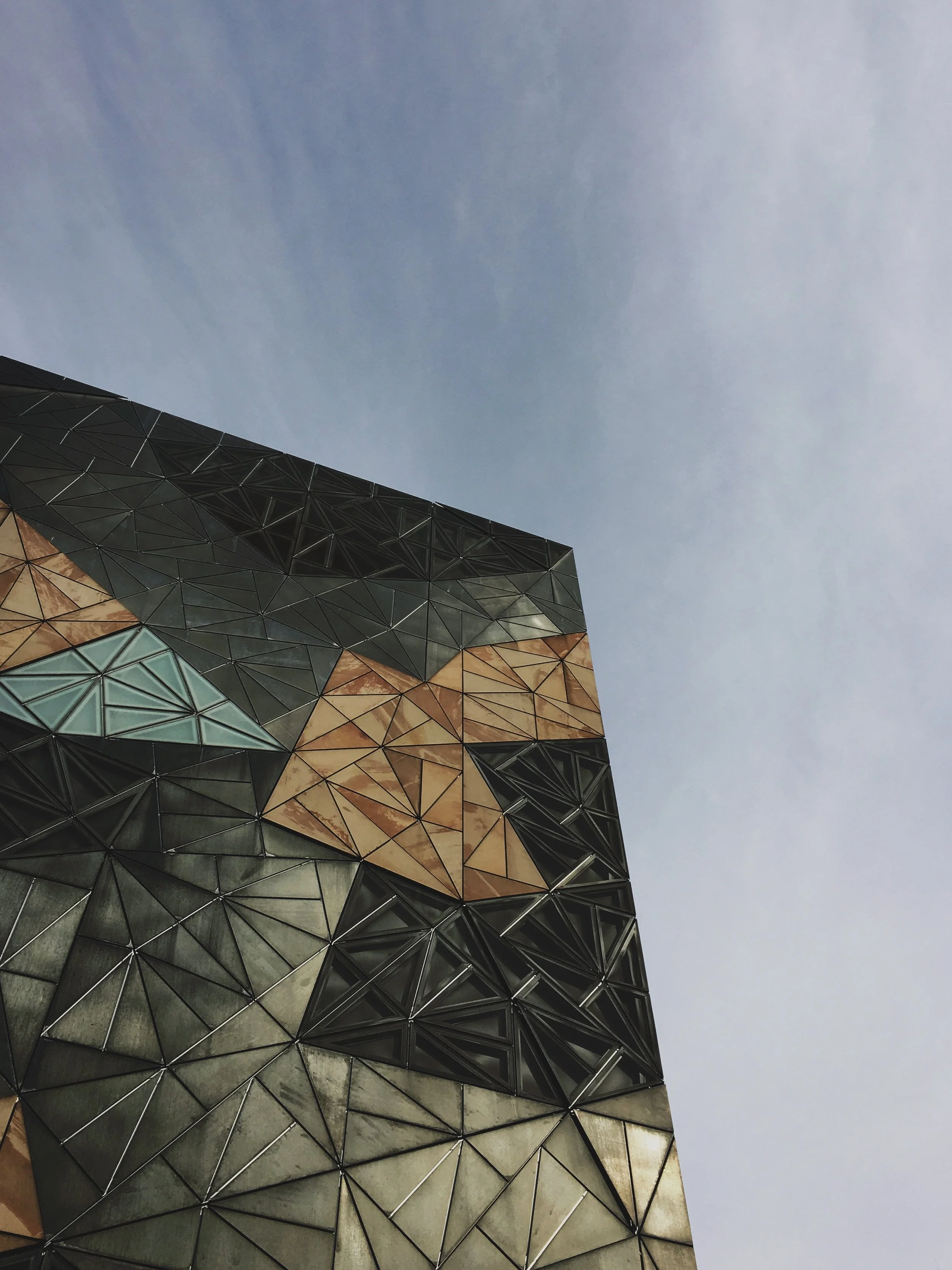 Federation Square, designed by Lab Architecture. Photo by Jon Tyson.