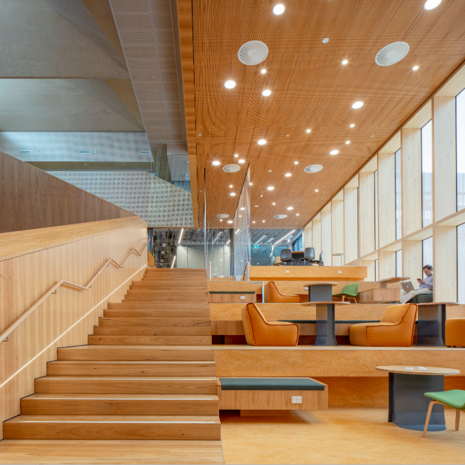 Pictured: Monash University by John Wardle Architects.