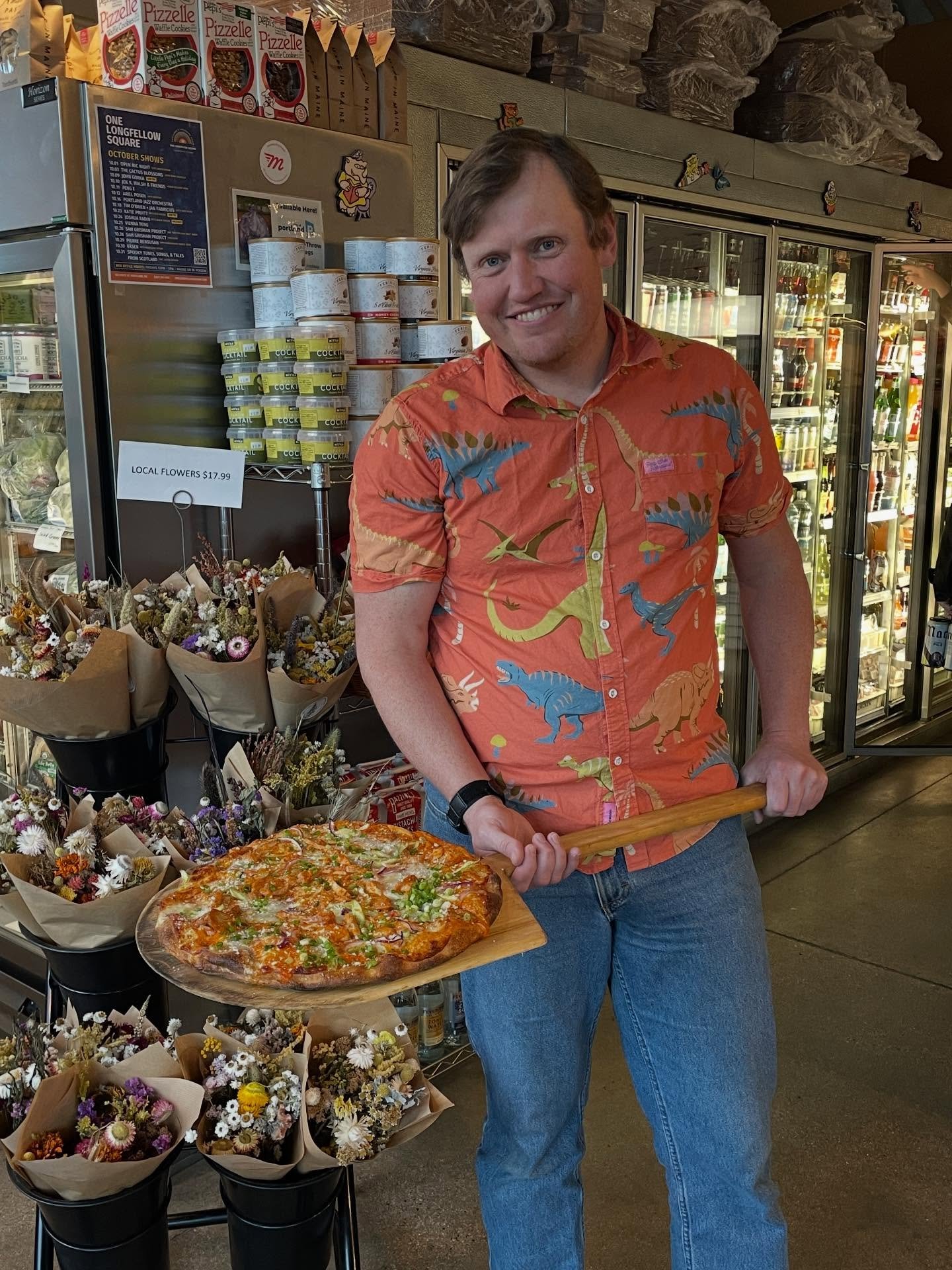 Pizza Friday everyone! Here&rsquo;s Doug with our delicious and tangy Buffalo Chicken. Our house-made hot sauce brings just the right amount of heat, while the provolone, pecorino, and gorgonzola balance the spice with rich complexity. Topped with ce