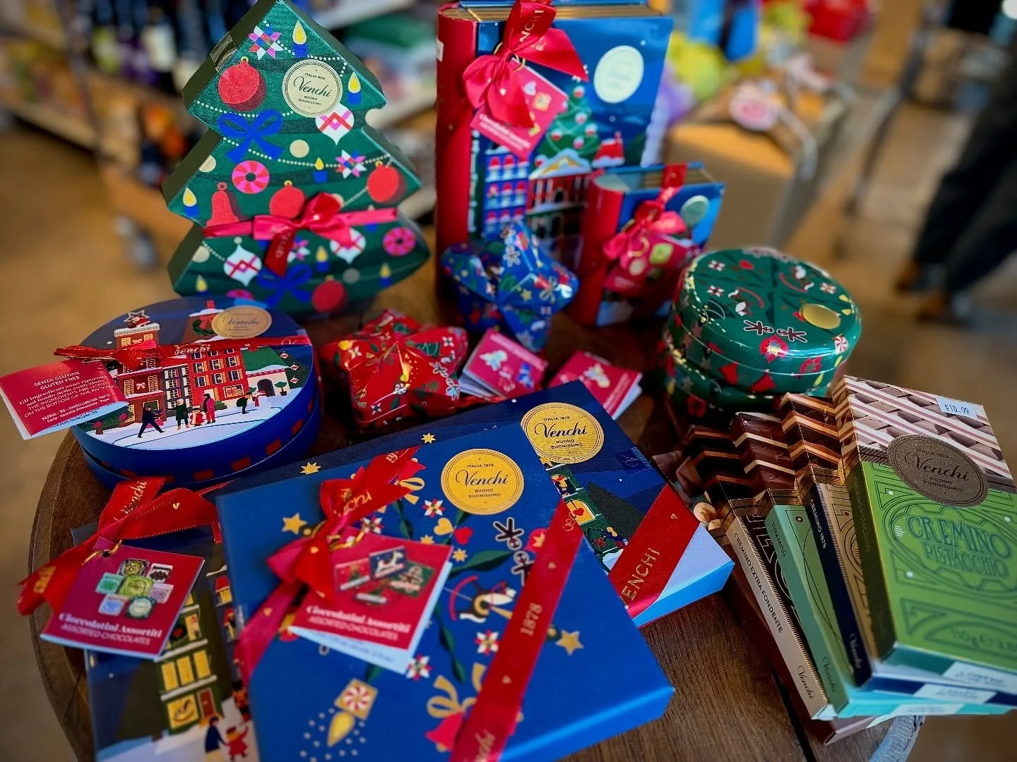 VENCHI FINEST ITALIAN CHOCOLATE
Just In - a large selection of gift boxes, books, trees, bars, and stars - each filled with a delectable assortment sure to bring the ooohs, ahhhhs, and the thank you very muches! 🎁❤️

#chocolate #italianspecialties p