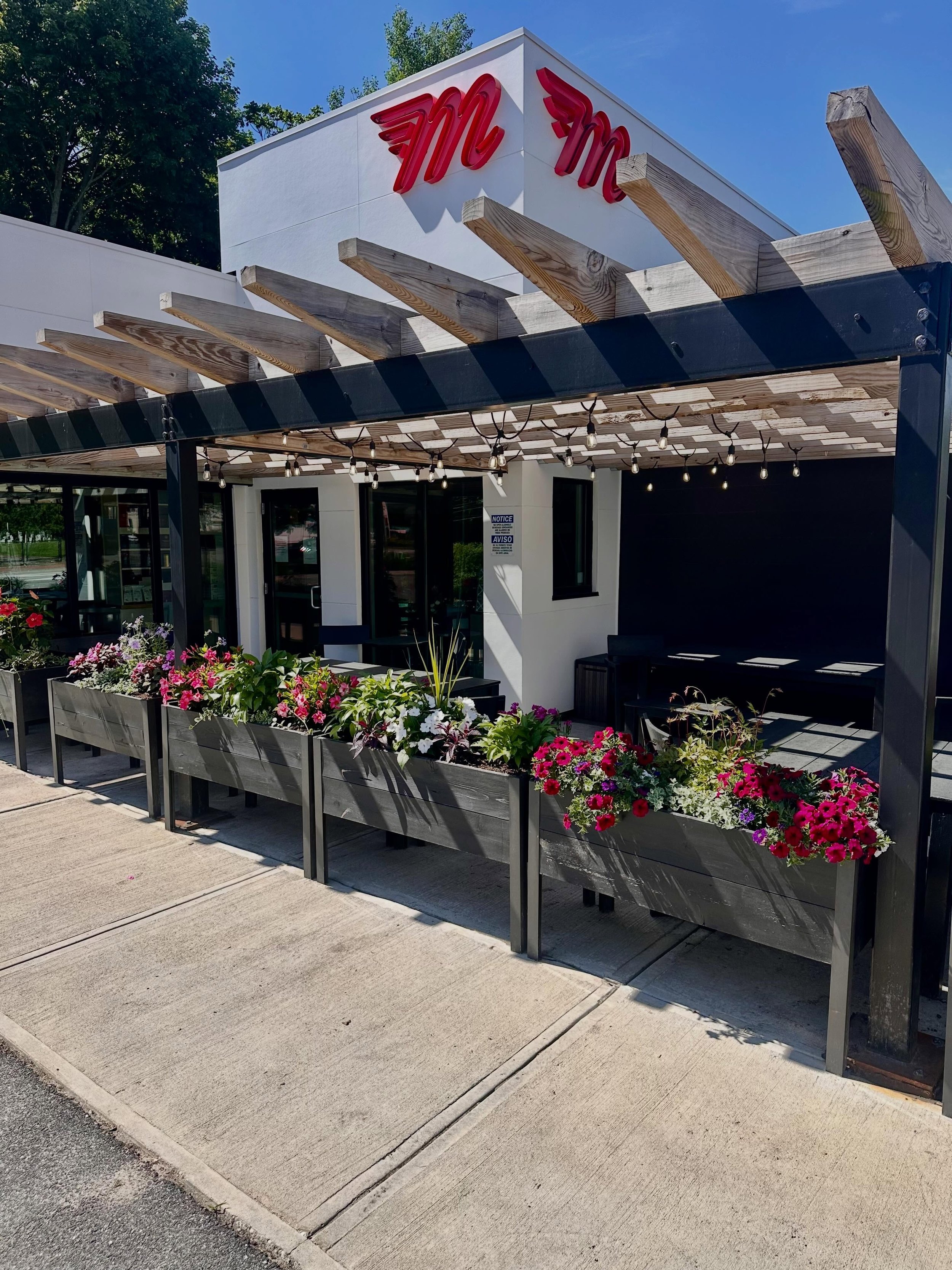 HAPPY MONDAY!

We are all excited for the beautiful weather, come enjoy it with a slice or your favorite sandwich on our patio! 

Also, Monday means Buffalo Chicken Caesar-Avo Sandwich special! The perfect balance of crispy, spicy &amp; creamy. 

☀️ 