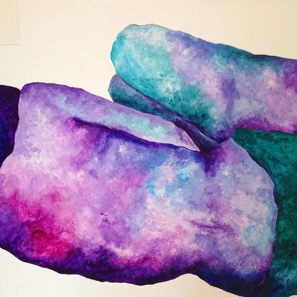 Painting, “Conversaciones mudas” by Barcelona-based artist & activist Cinta Tort Cartró, known as Zineta. Follow her work @zinteta on Instagram & Facebook or @zintetaart on Twitter.