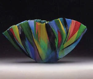 Endless Chaos , 1994 Toots Zynsky (American, born Boston, 1951) Filet-de-Verre Fused and thermo formed colored glass threads Metropolitan Museum of Art, New York