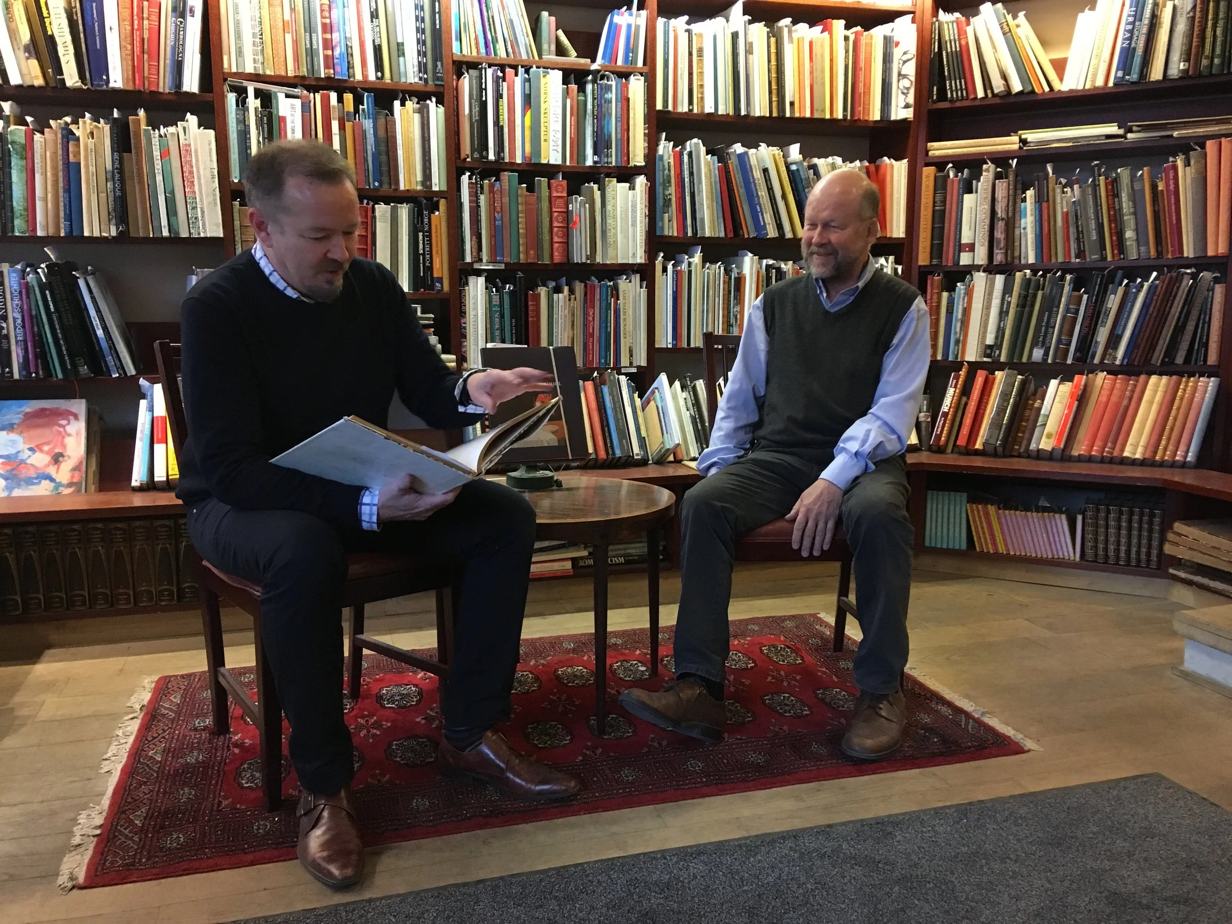 Thor Gunnar Næss (left) & Rolf Warendorph (right) , Photo credit: Spencer W. Stuart , 2018.
