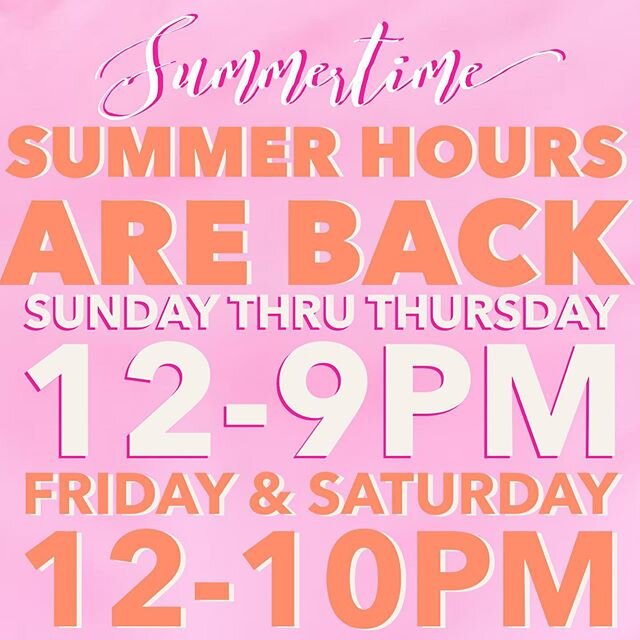 New hours &amp; open for business in the store! MASK ✅ 6 FEET ✅ CASH ✅
