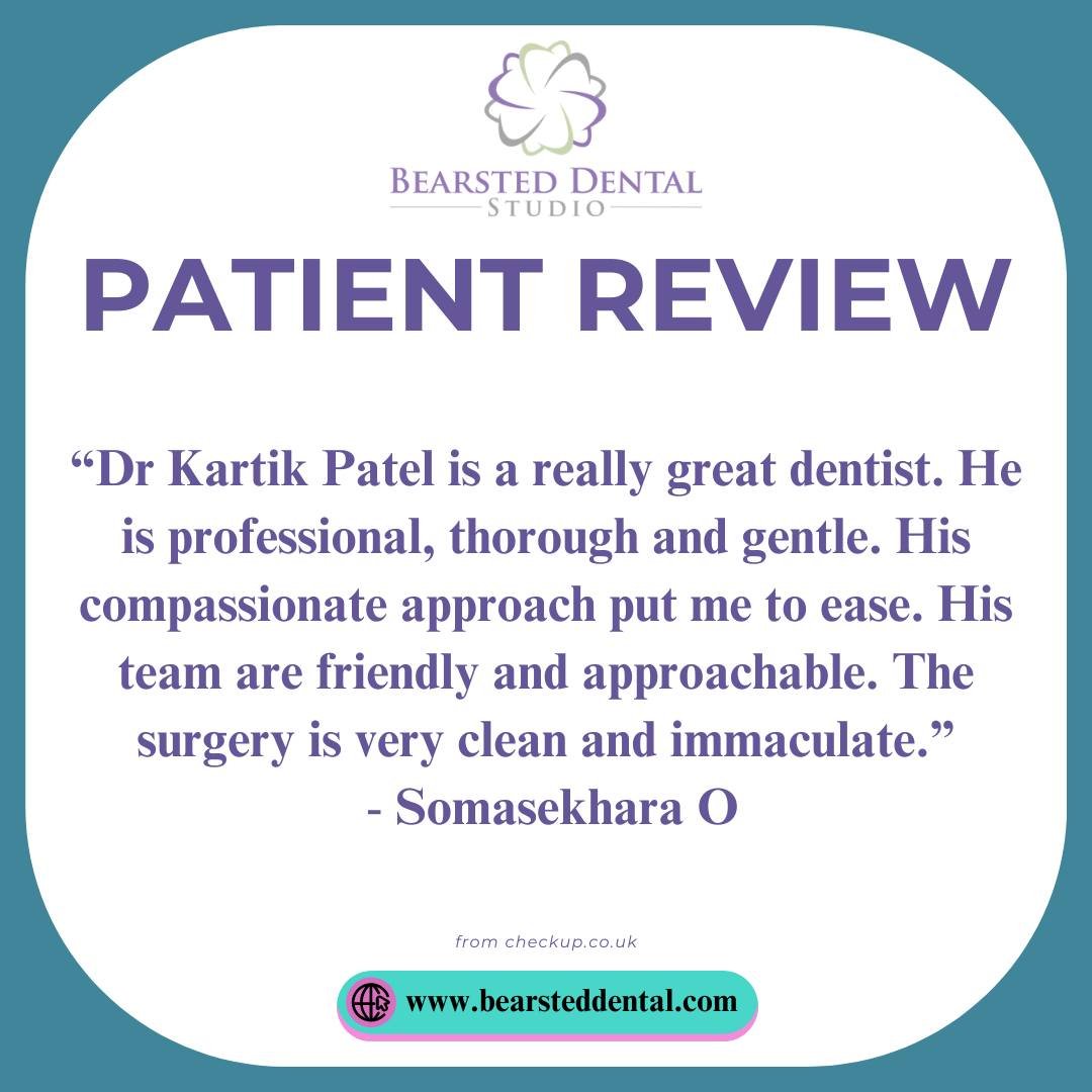 Have you visited us recently and had a good experience. We would love to hear from you in the comments or on Google!

We have the best patients, and they&rsquo;re so kind to leave us reviews:

&ldquo;Dr Kartik Patel is a really great dentist. He is p