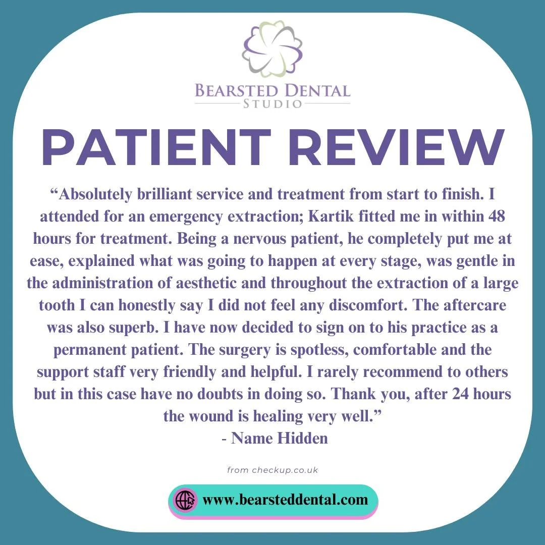 Have you visited us recently and had a good experience? We would love to hear from you in the comments or on Google!

We have the best patients, and they&rsquo;re so kind to leave us reviews:

&ldquo;Absolutely brilliant service and treatment from st