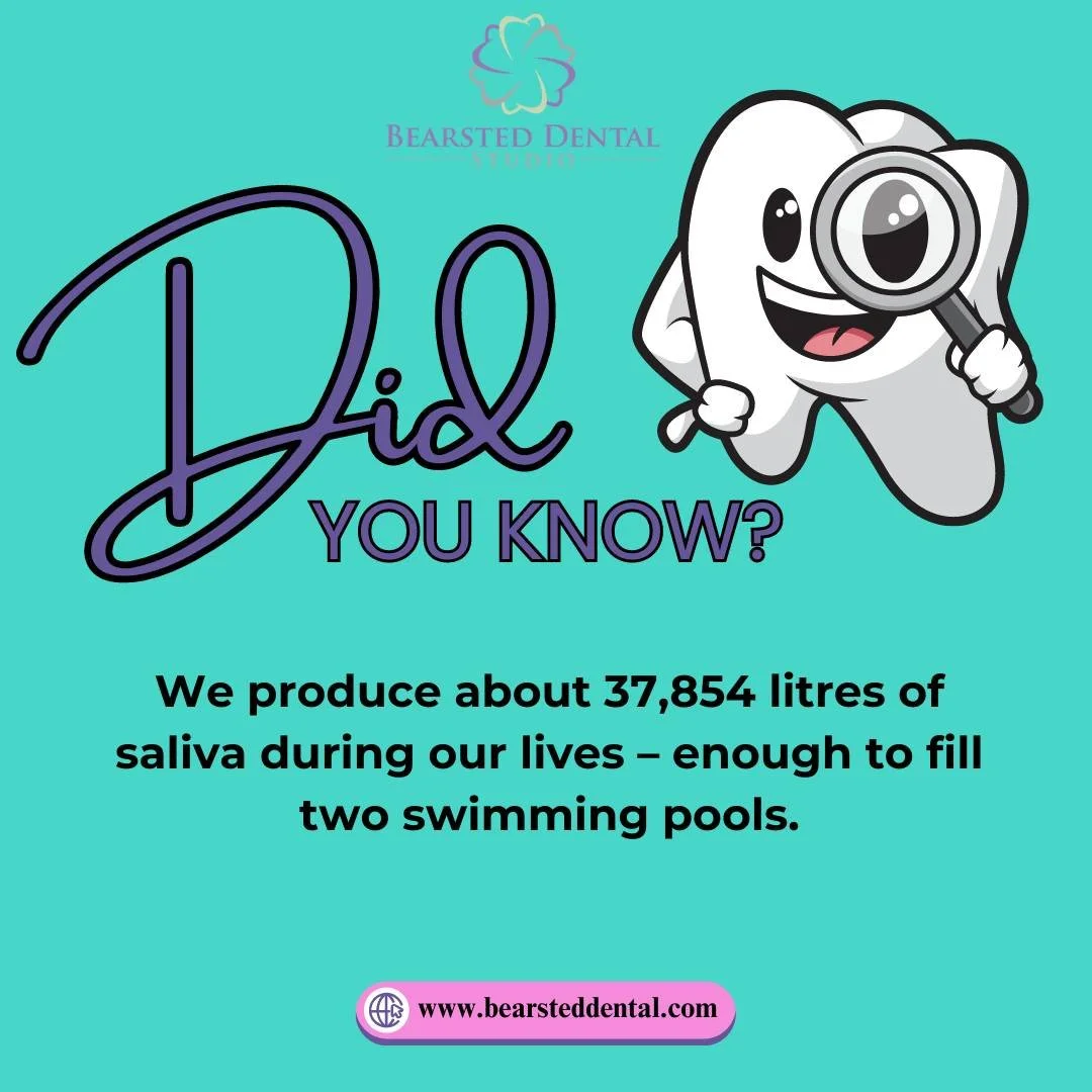 Did you know? We produce about 37,854 litres of saliva during our lives &ndash; enough to fill two swimming pools! 🏊&zwj;♂️💦 That's a lot of spit!

Saliva isn't just for keeping our mouths moist. It plays a key role in digestion and keeps our teeth