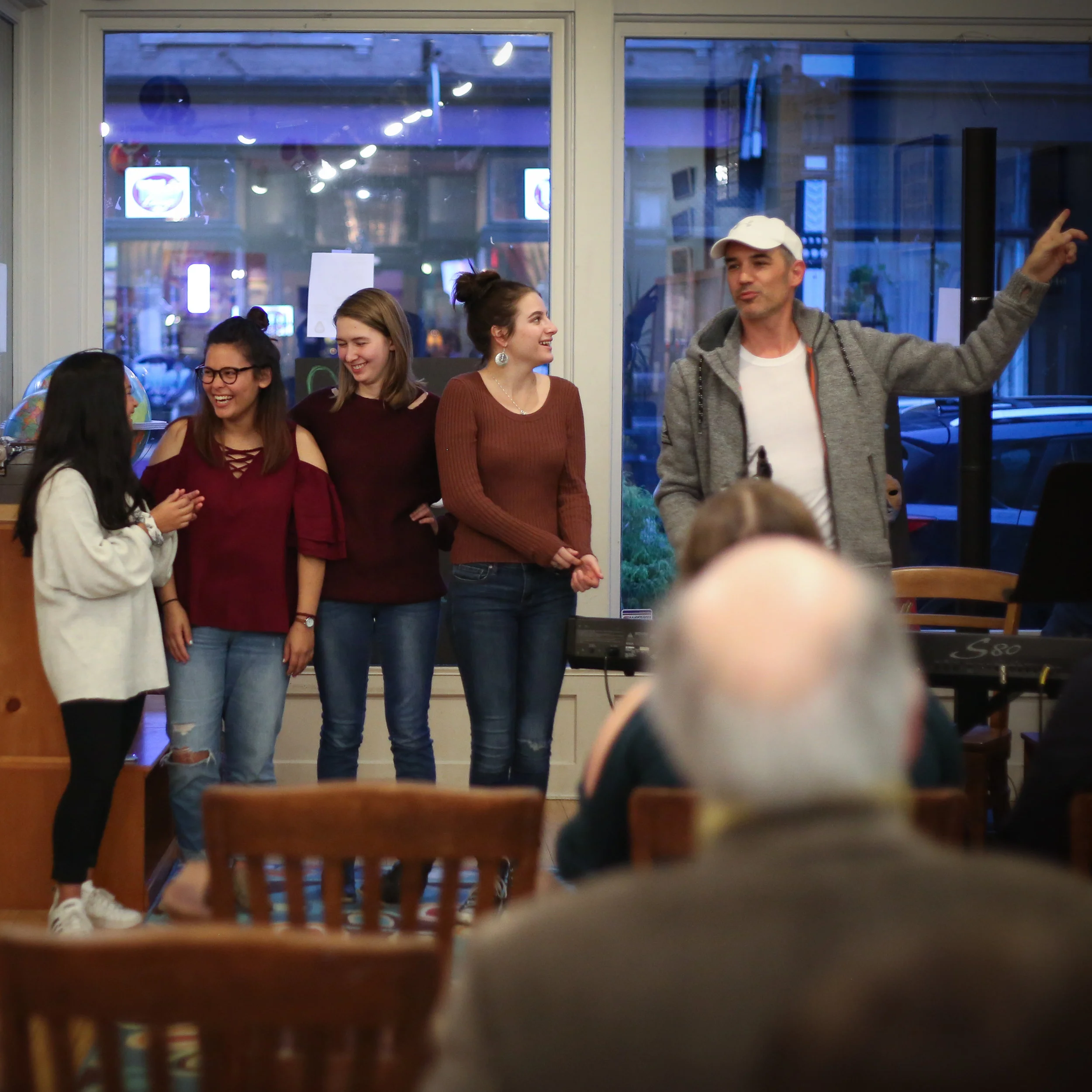 Q&amp;A with, from left to right: Participants Chloe, Daphne, Lilly, and Grace; and Marcus Küchle, Director of Artistic Operations and New Work Development for the Cincinnati Opera and producer for the project.