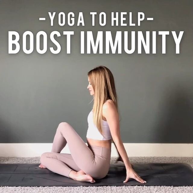🦠YOGA TO HELP BOOST IMMUNITY🦠
.
💁🏼&zwj;♀️Having a strong immune system is important!! Here are some ways your yoga practice can help
.
✨Please note that I am NOT a doctor! There are many factors that play a role in this, I&rsquo;m just sharing so