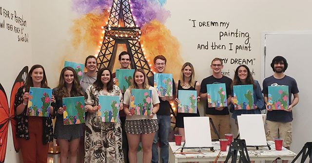 Cactus 🌵 Party! Painting are so beautiful ☺️ #painting#art#artist#artschool#artstudio#artclasses#partyideas#artsy#creativefun#creativeideas#acrilycpaintings#mypainting#masterpiece#placetogo#privateparty#paintingnight#artsandcrafts#artparty#teambuild