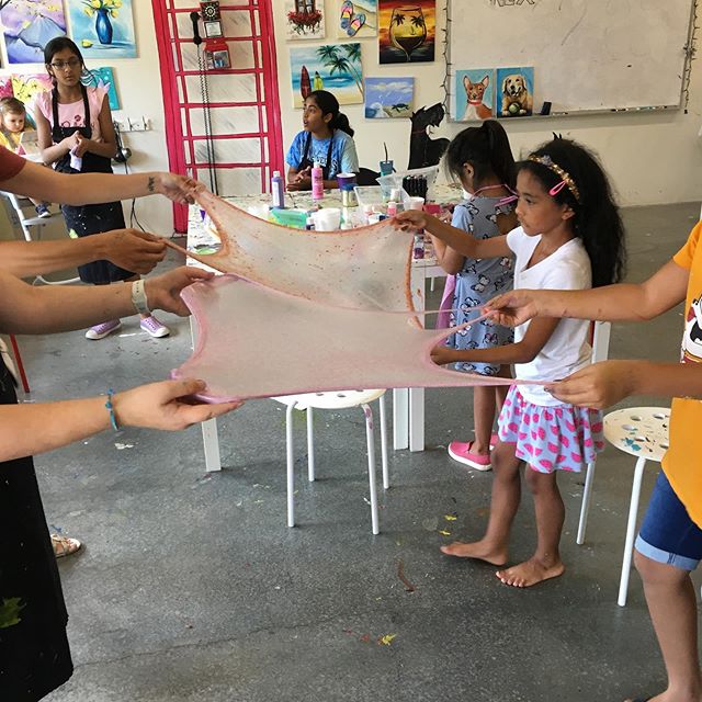 Slime Party - thanks to a great teacher, it was as super fun!

#slime#art#party#kids#summercamp#instaart#slmemaking#artstudio#artschool#artist#fun#creative#artclasses#painting#paintingclasses#trumbull#monroe#connecticut