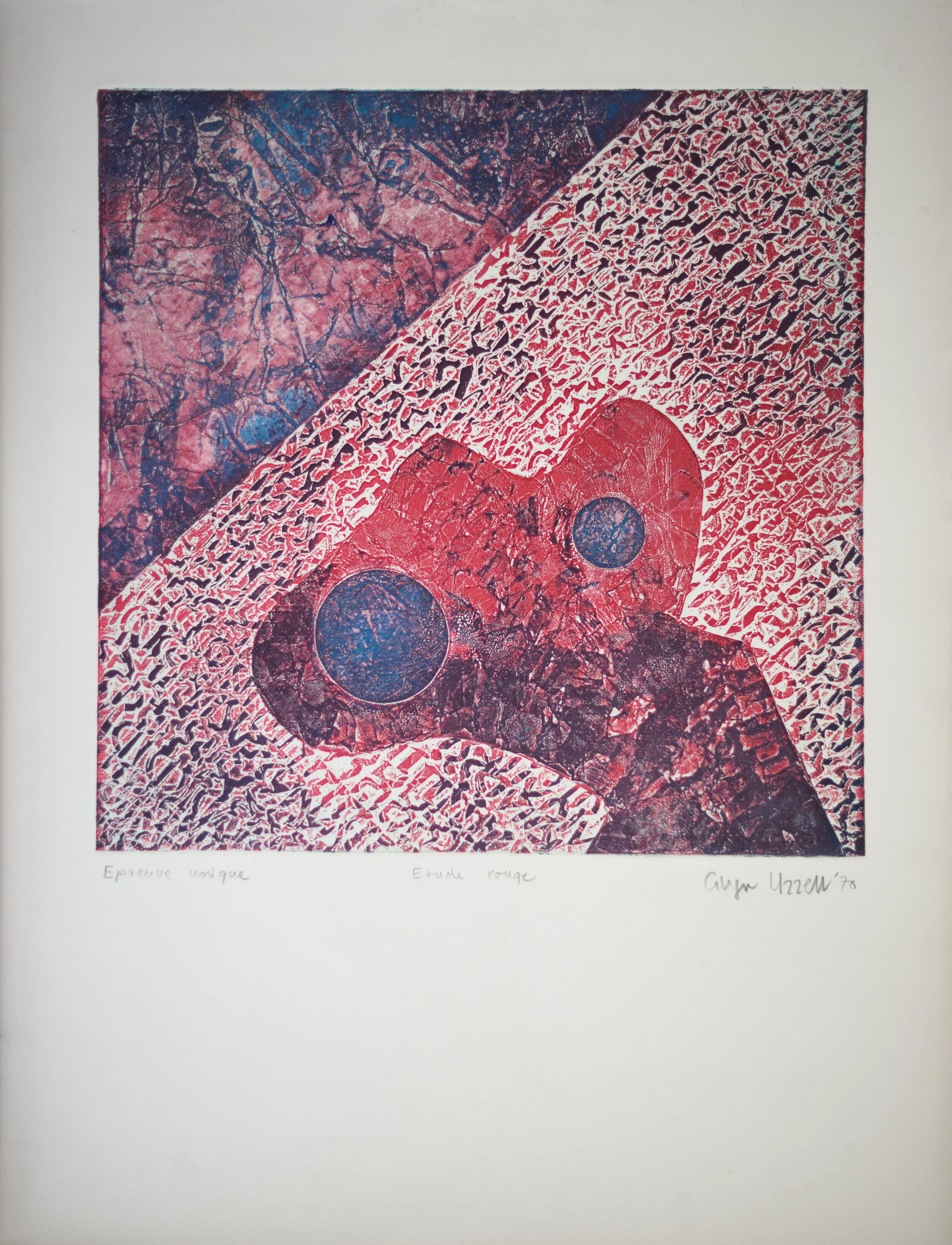 Uzzell,Glyn;Graphics;;0;Etude%20Rouge;65x50;1970;Artist's%20Proof%20-%20H.C.;8200;1;15.jpg