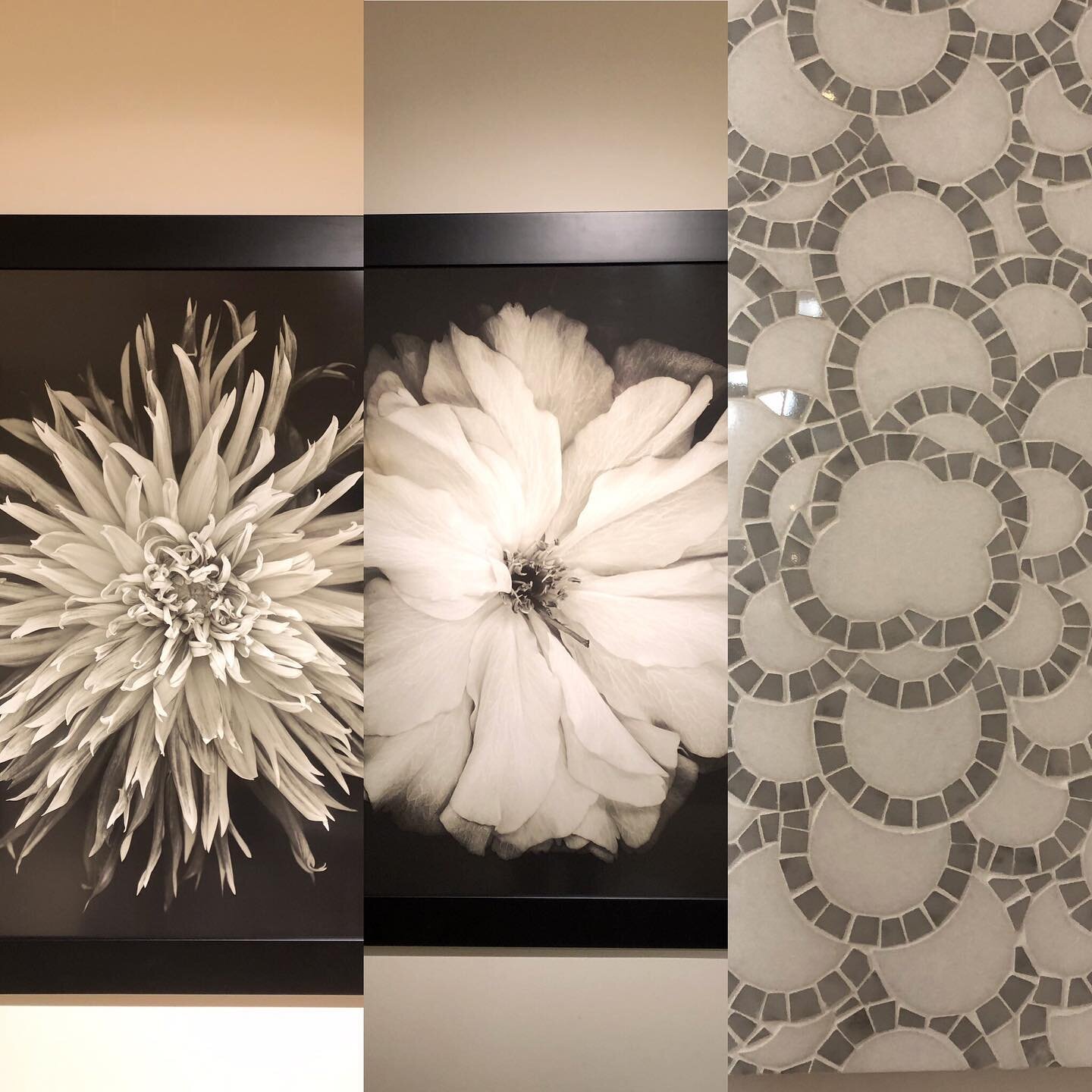 Can&rsquo;t ever pass up a beautiful floral. Nature inspires tile.... Photography @bakerfurniture .⁣⁣
.⁣⁣
.⁣⁣
.⁣⁣
#kmbstudio #kmbstudiodesign #kmbstudiointeriors #natureinspires #artanddesign #tilegoals #bathroomgoals #housebeautiful #instanature #ho