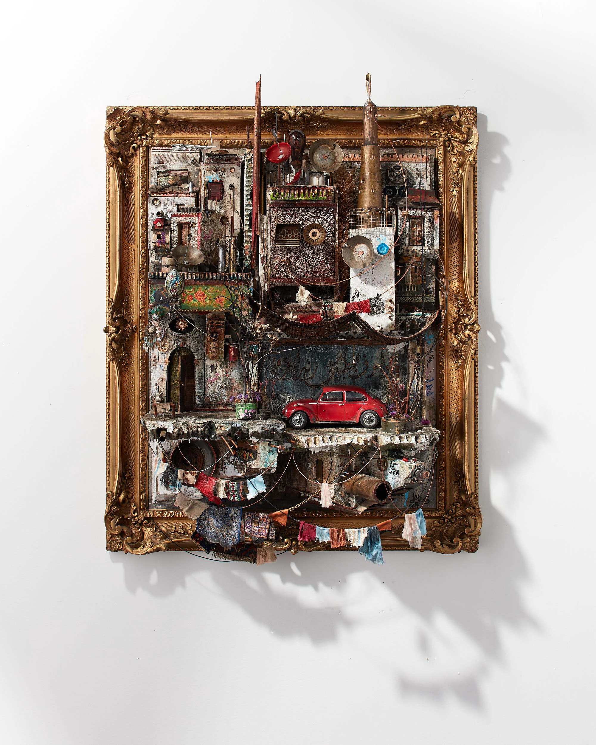 Framed Nostalgia 1; 31" x 37" x 10" d, 2019