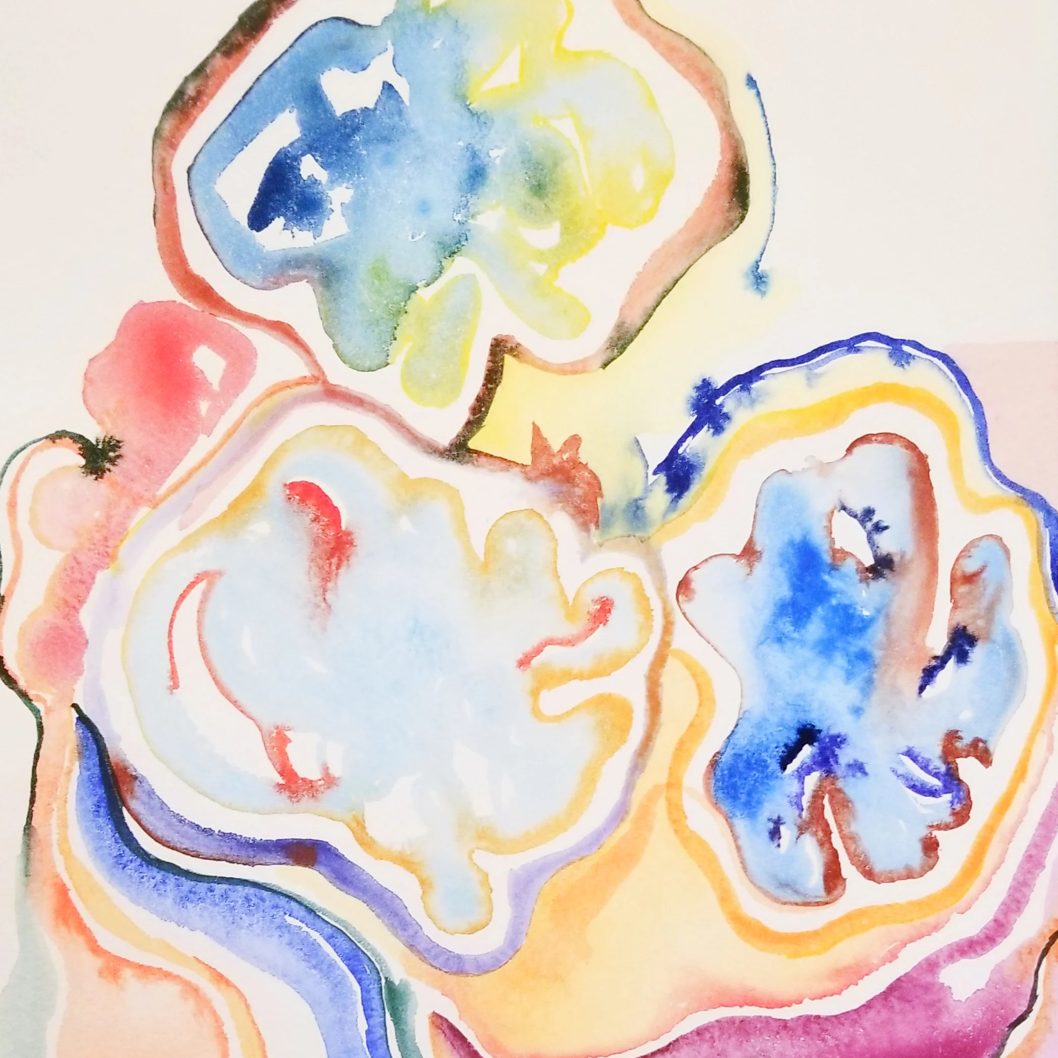 Contentment I, 2018, watercolor