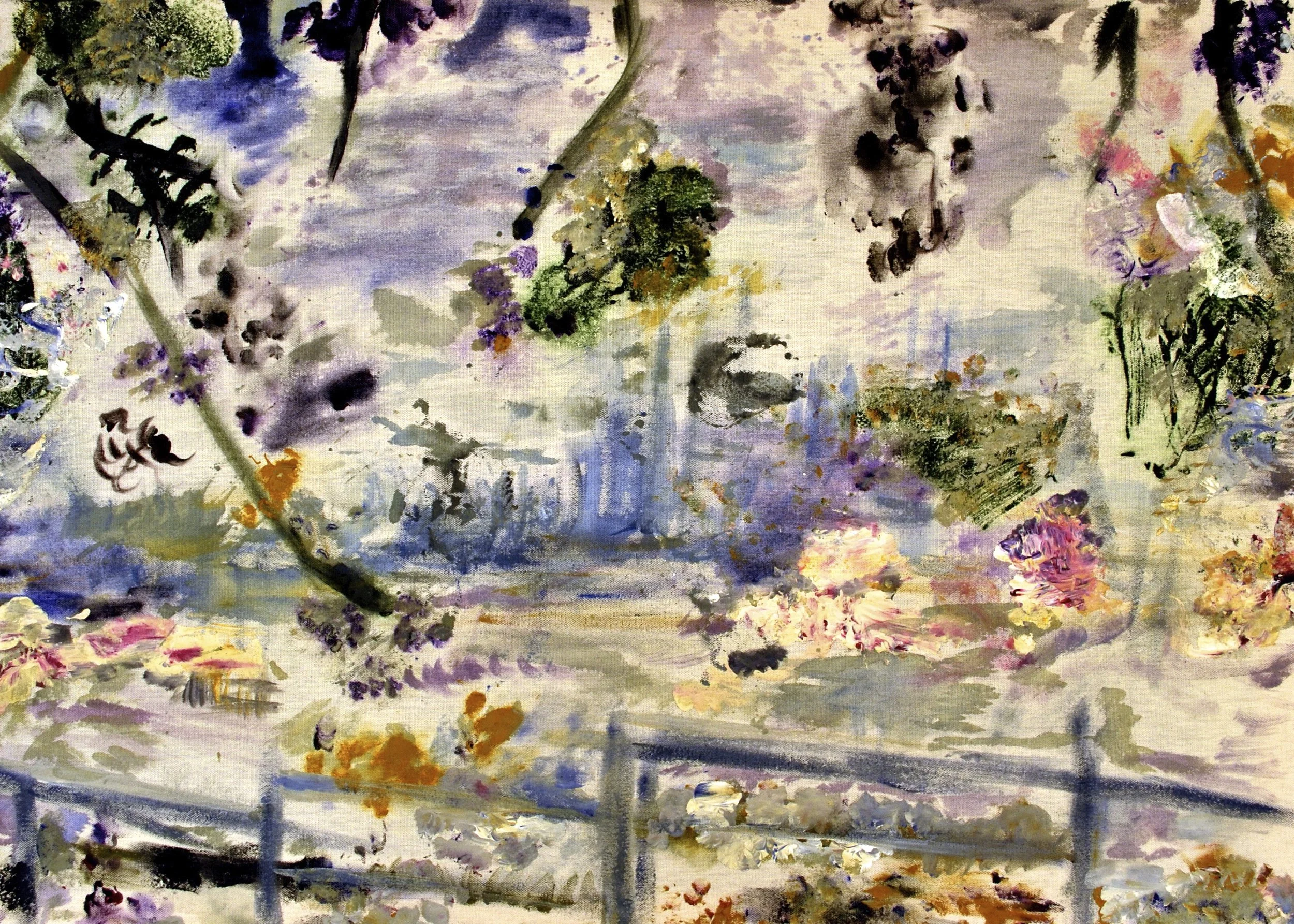 Discordant Landscape, 2008, 24" x 18", acrylic