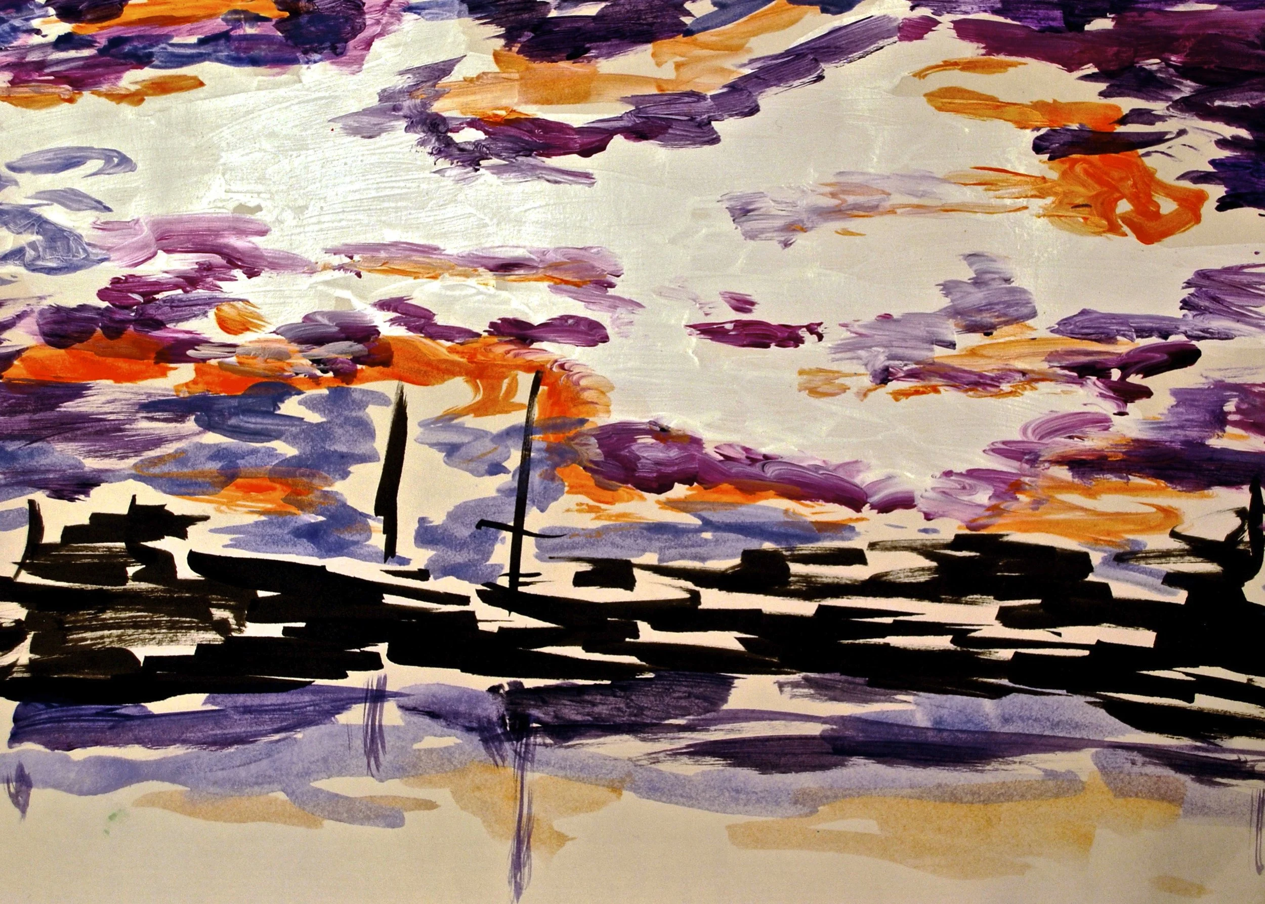 Landscape 7, 2008, acrylic, pen