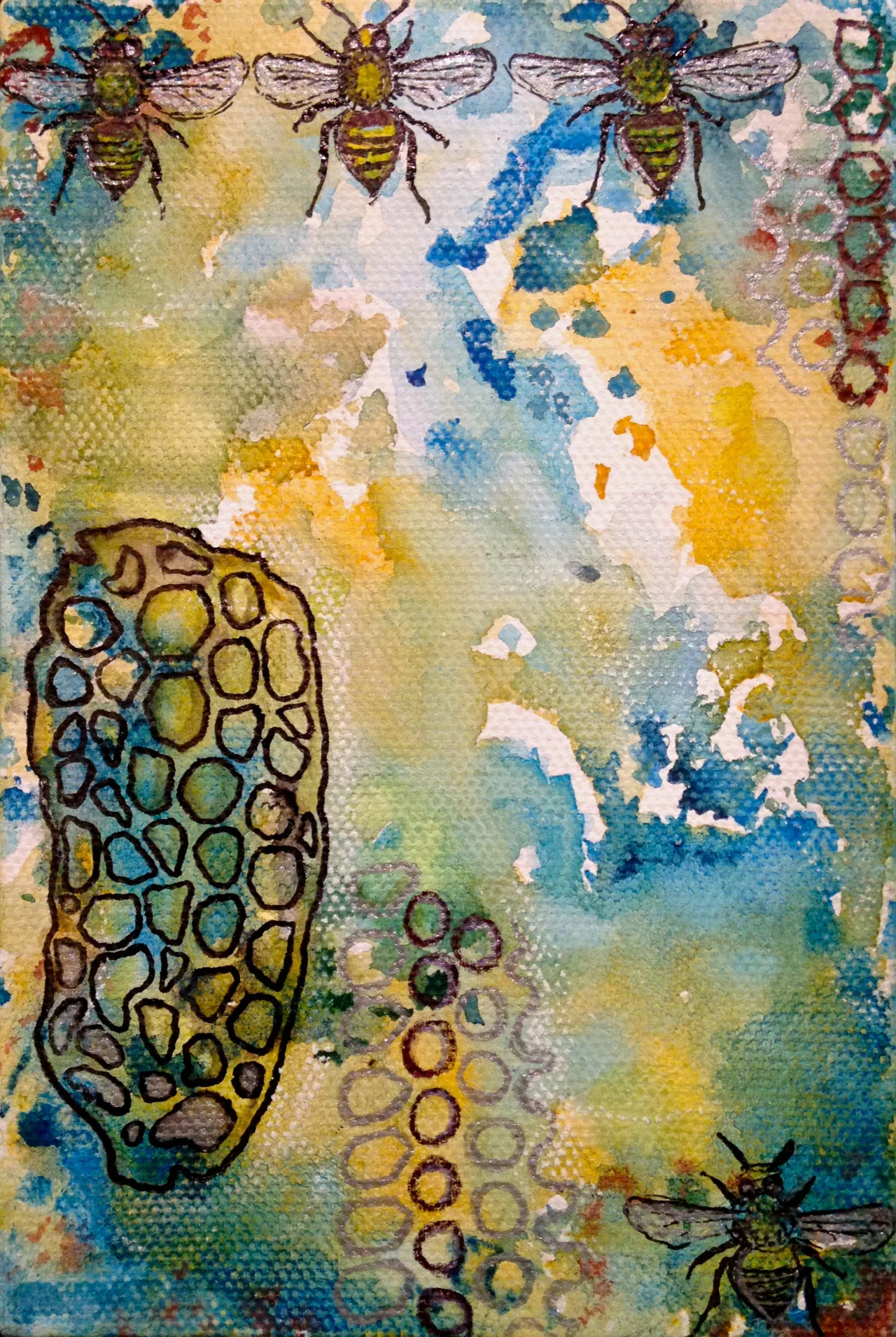 2013, watercolor, pen