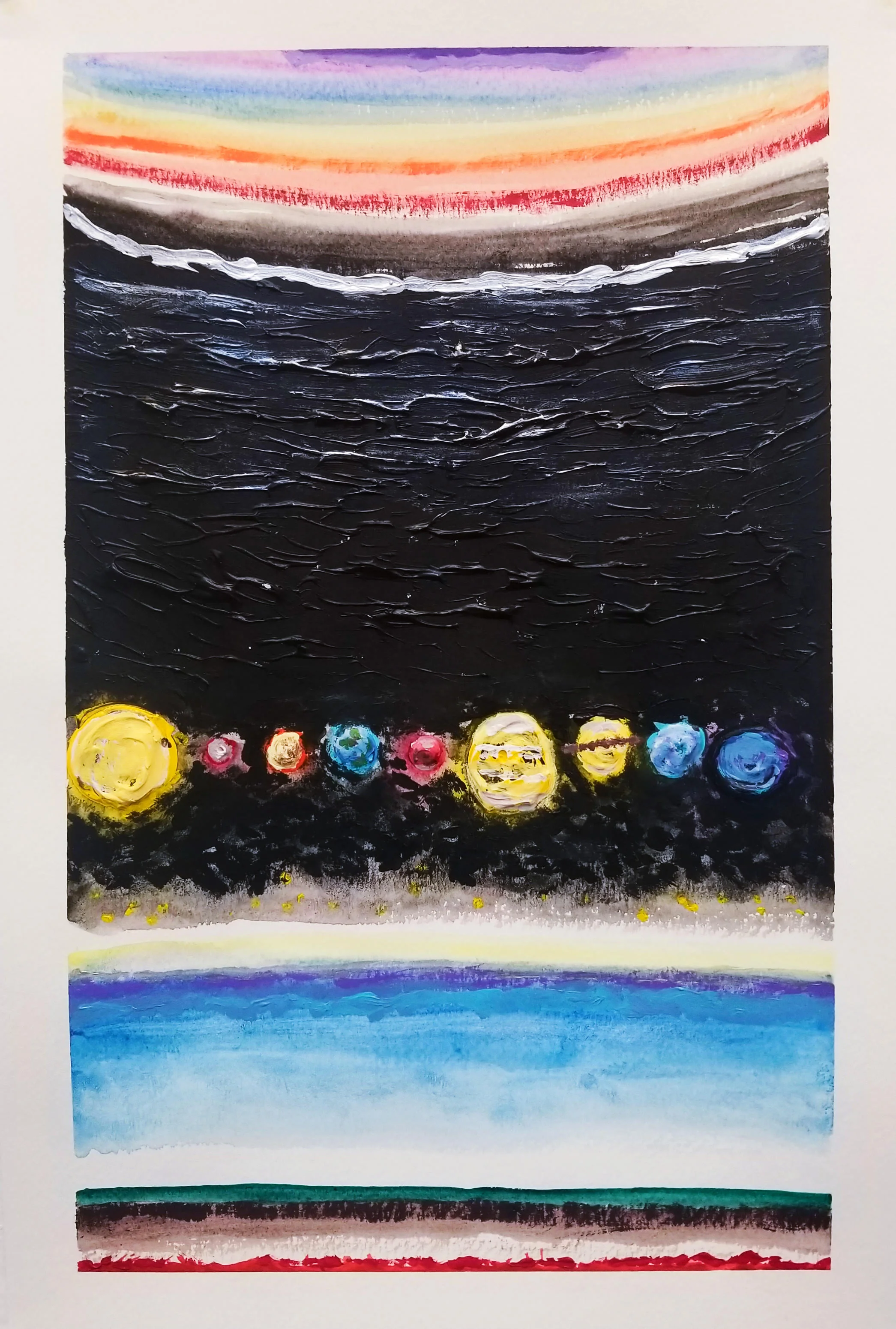 Nick 3, 2019, 18” x 12”, watercolor, acrylic