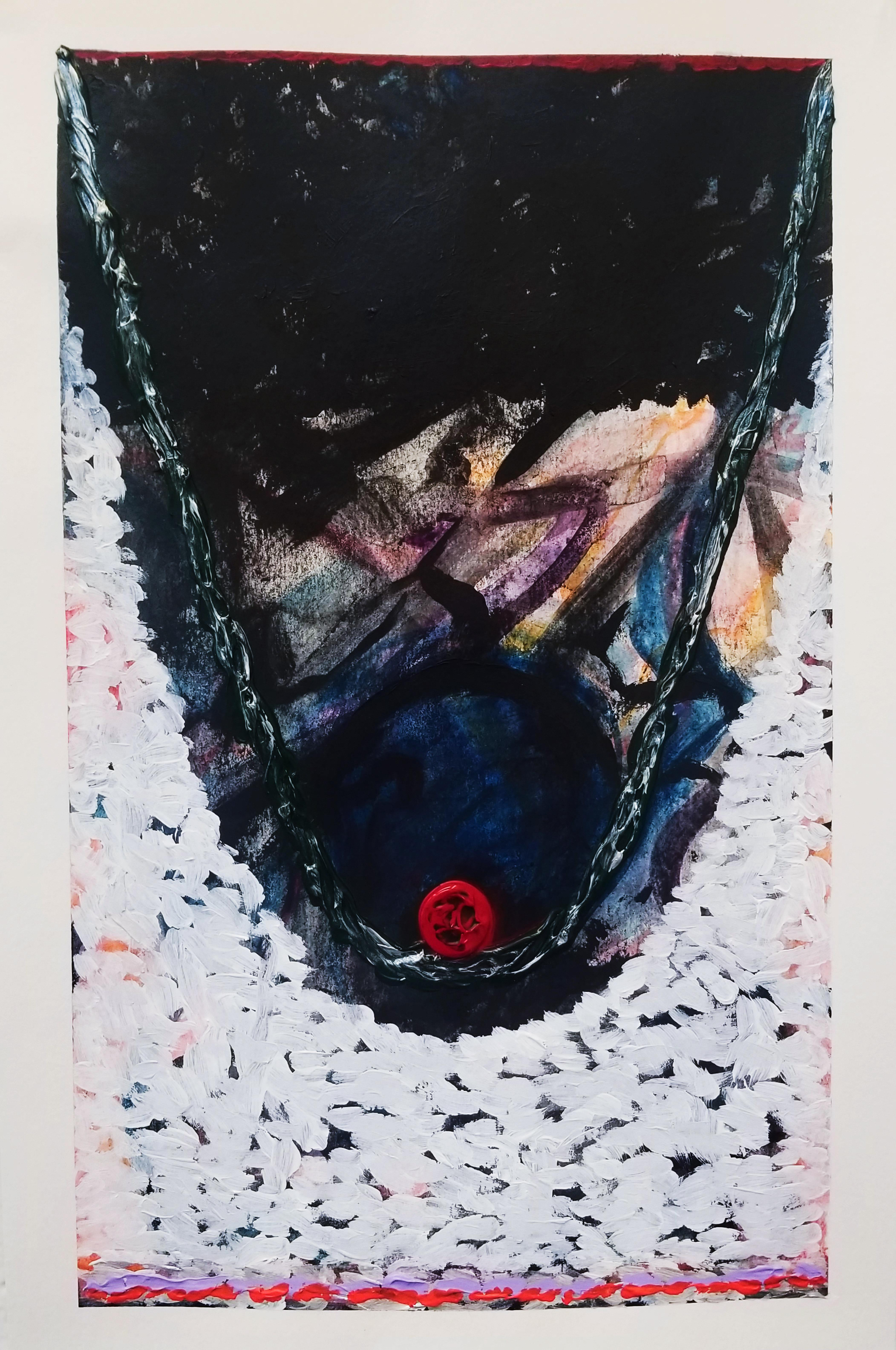 Nick 3, 2019, 18” x 12”, watercolor, acrylic