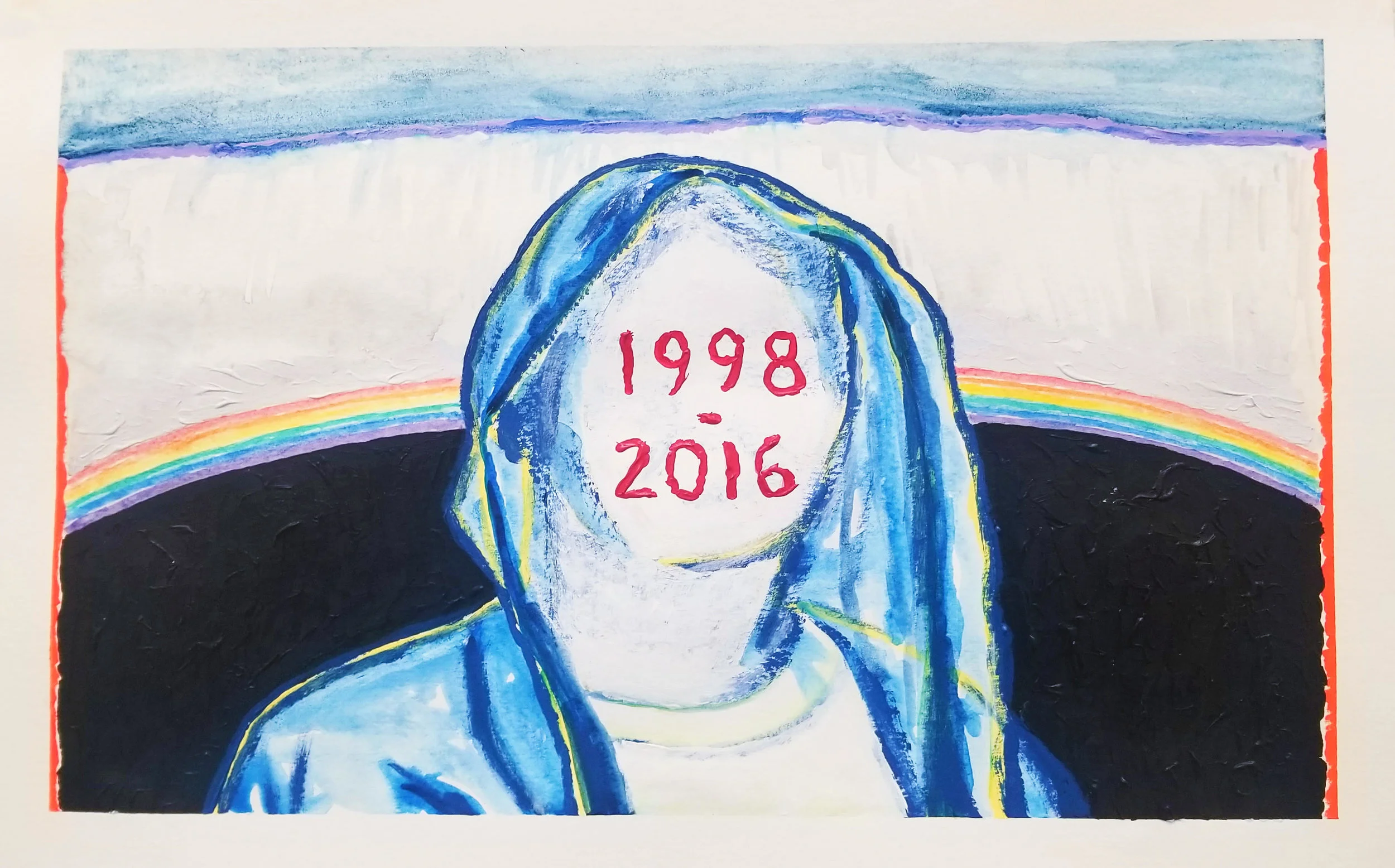 Nick 3, 2019, 12” x 18”, watercolor, acrylic