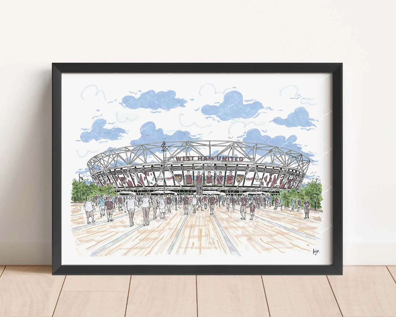 West Ham United London Stadium Print
