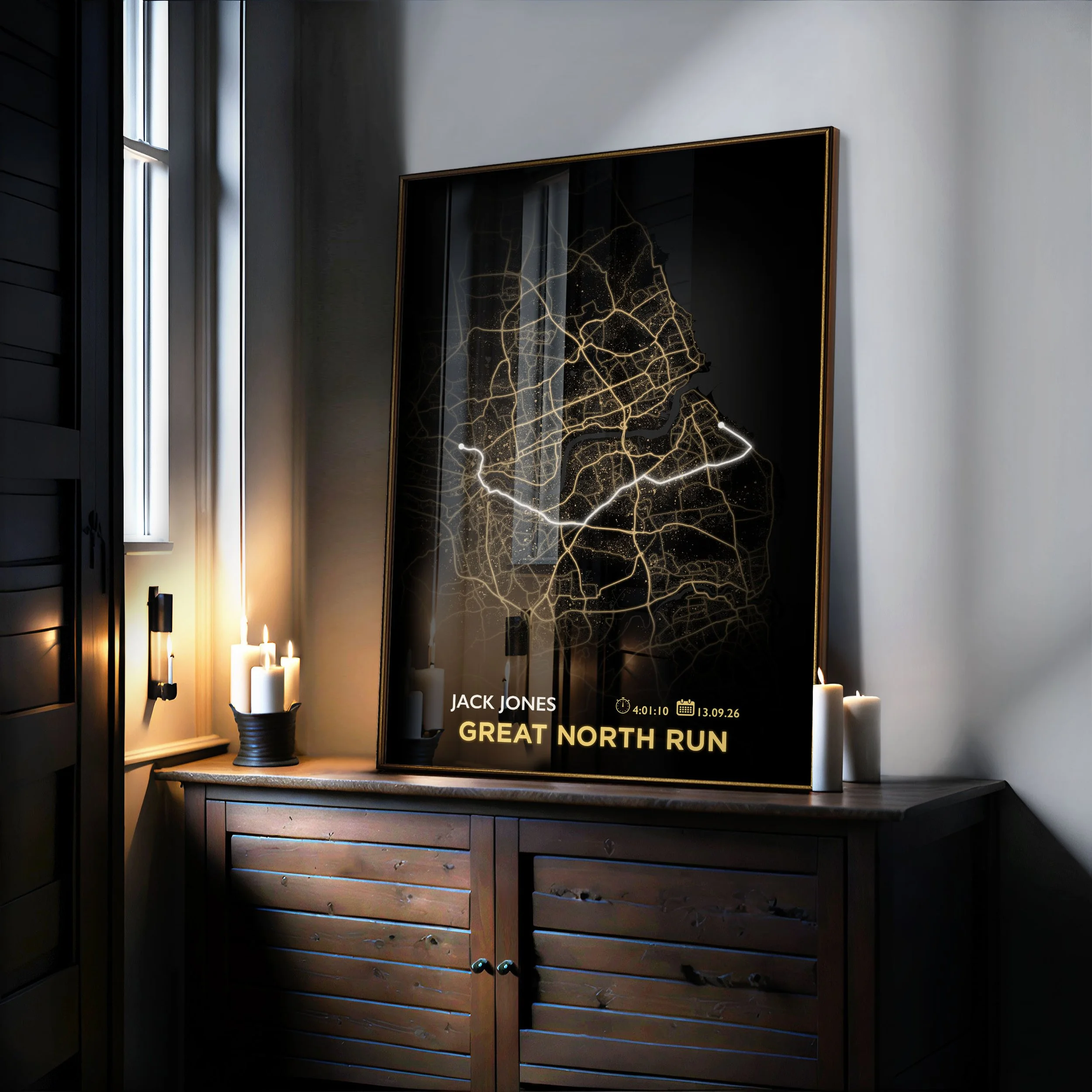 Great north run print in frame setting.jpg