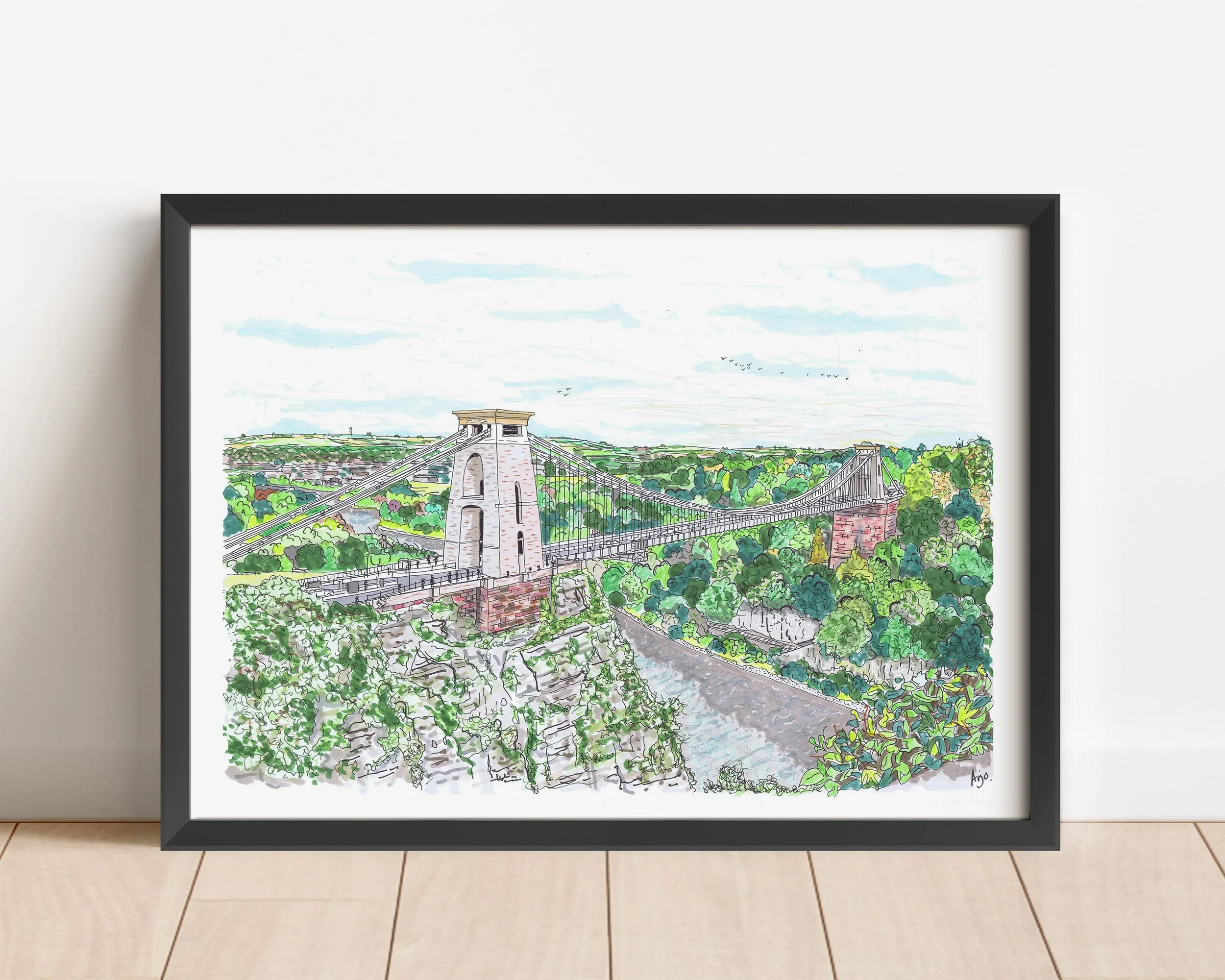 Clifton Bridge Black frame.jpg