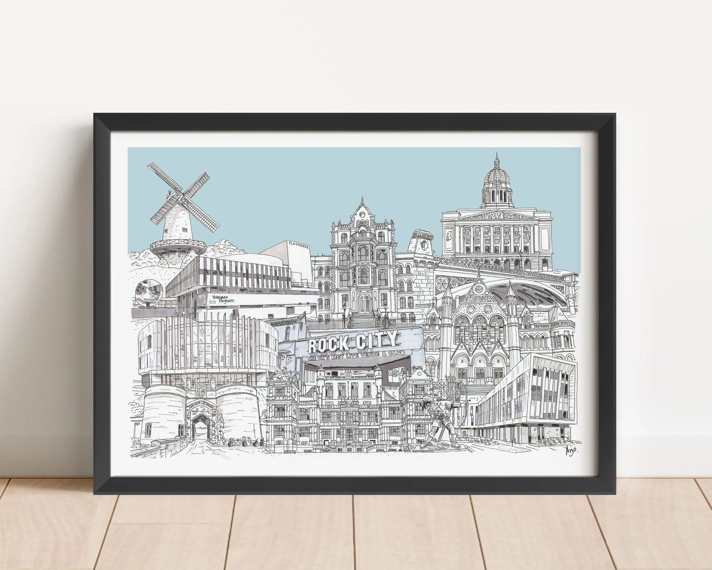 Nottingham collage Blue Black frame.jpg