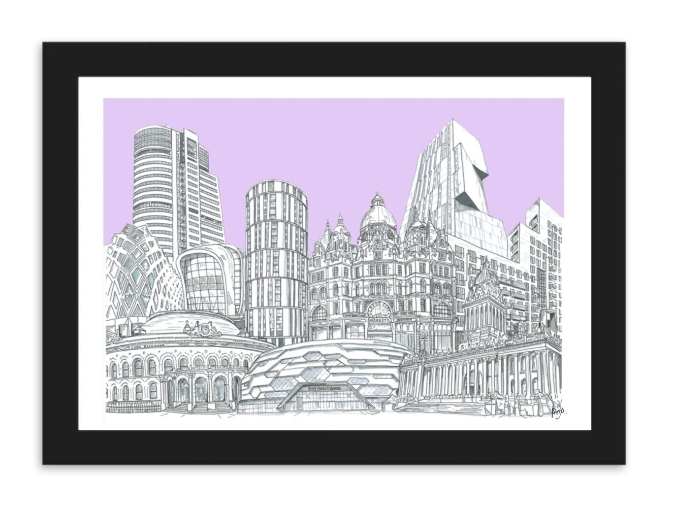 Framed Leeds collage purple.jpg