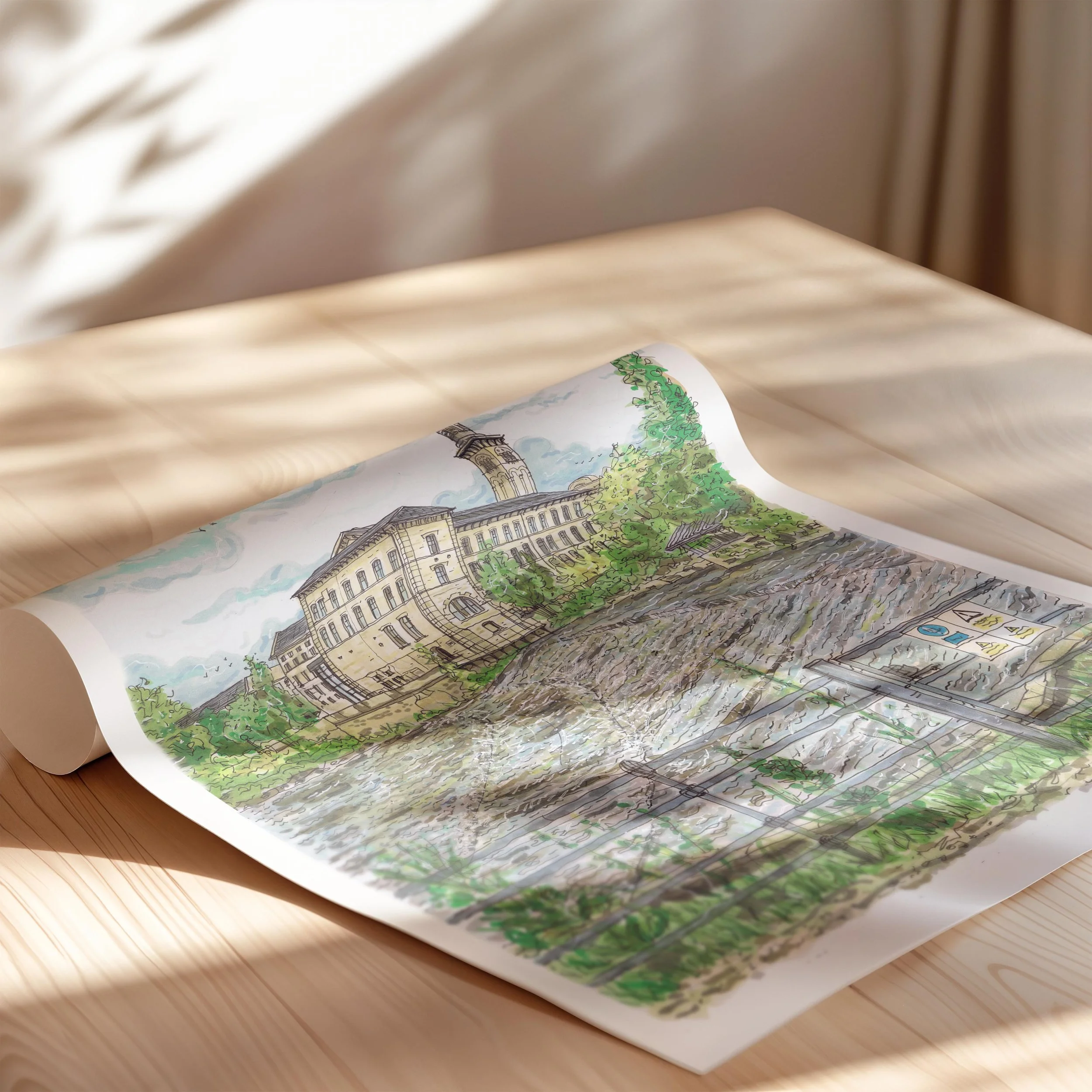 Salts Mill rooled print.jpg