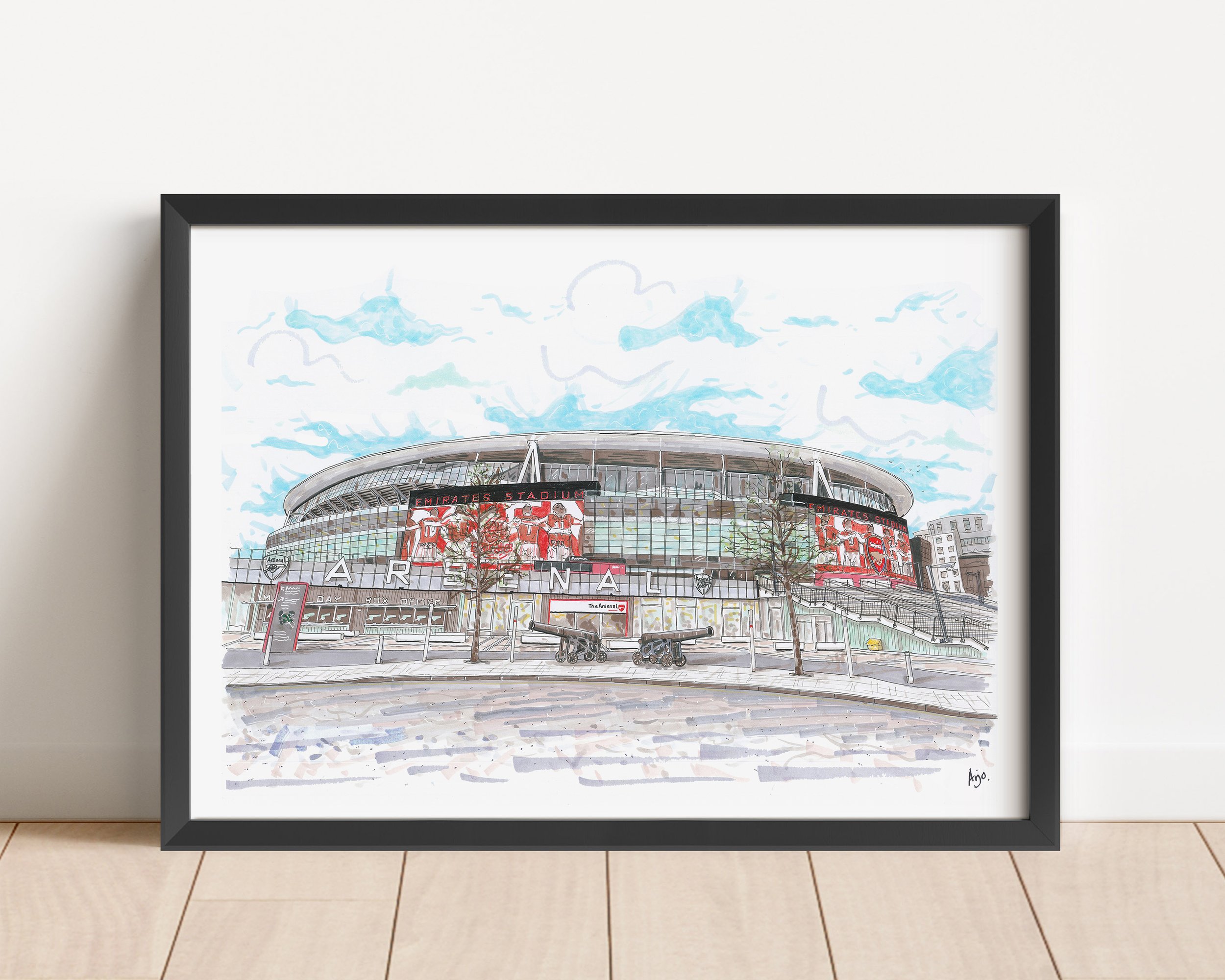 Arsenal Emirates Black frame.jpg