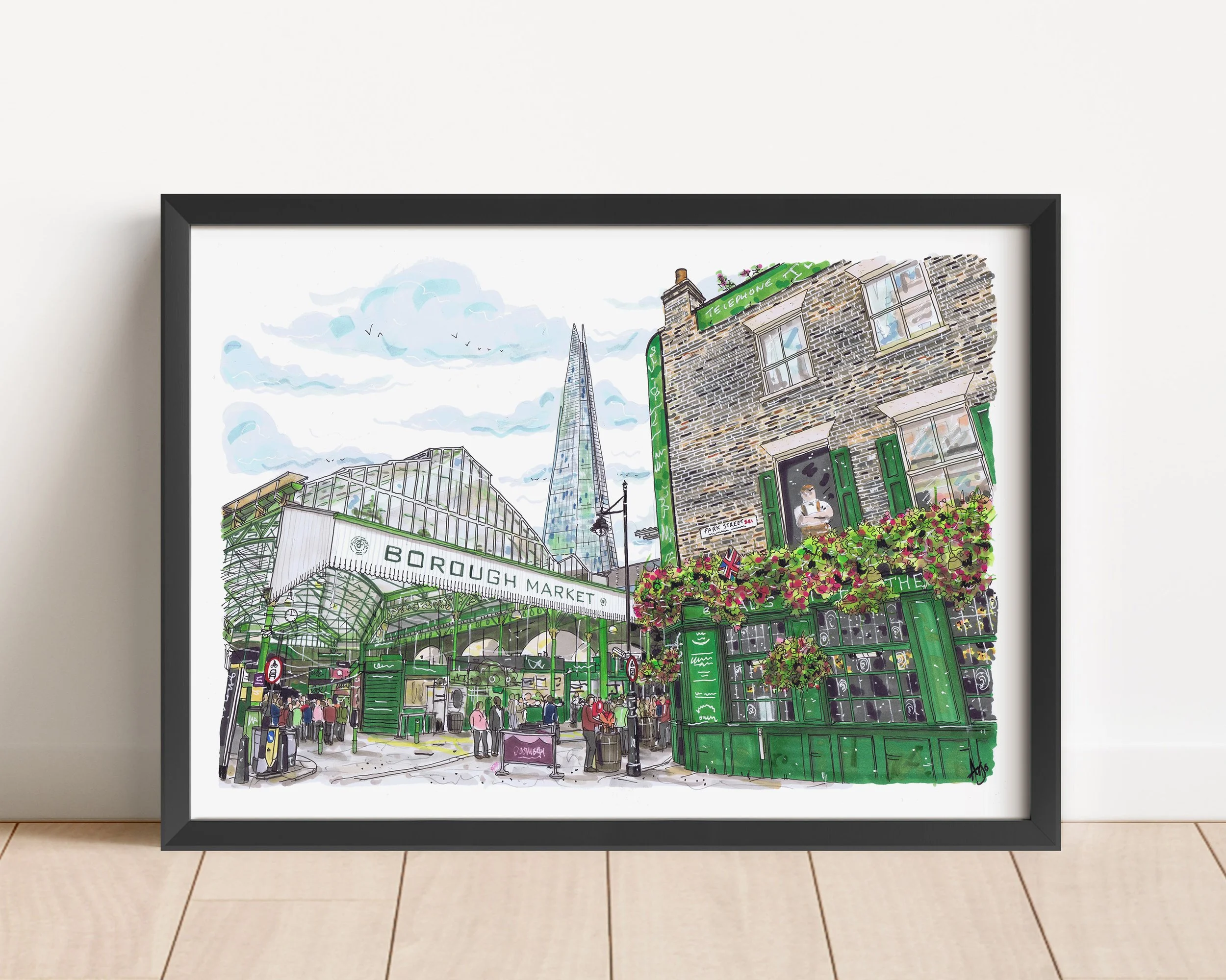 Borough market Black frame.jpg
