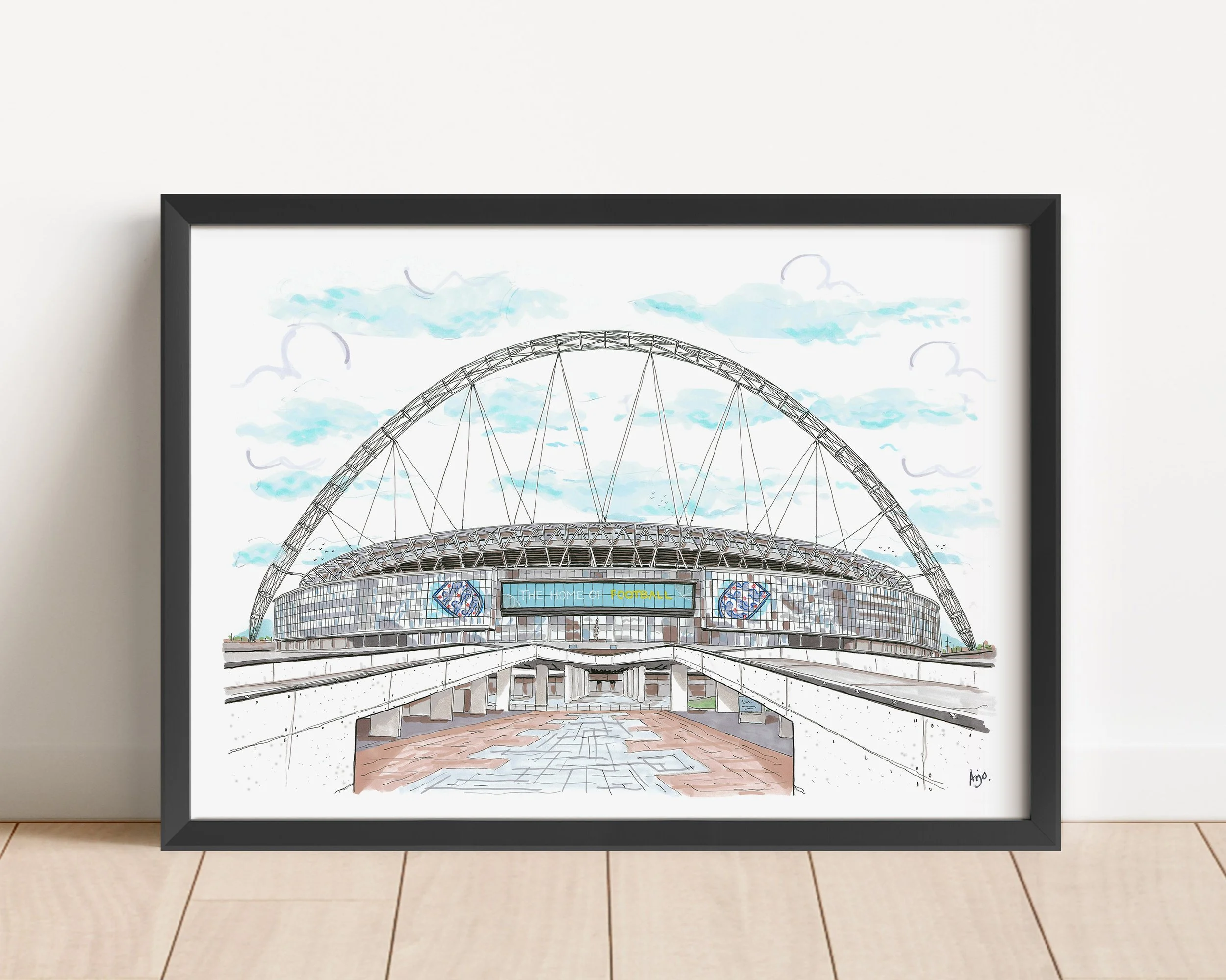 Wembley Stadium Black frame.jpg