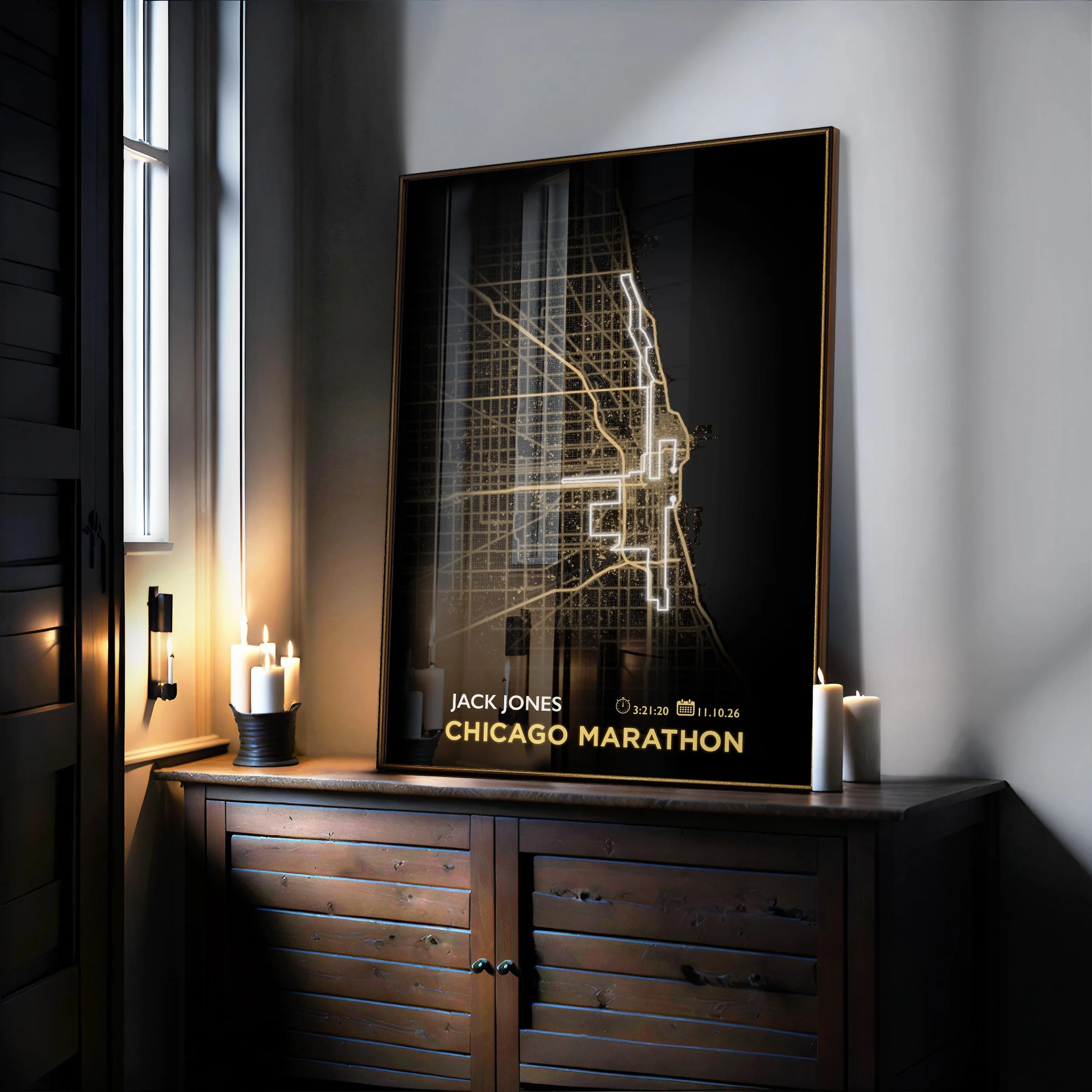 Chicago marathon Print framed setting.jpg