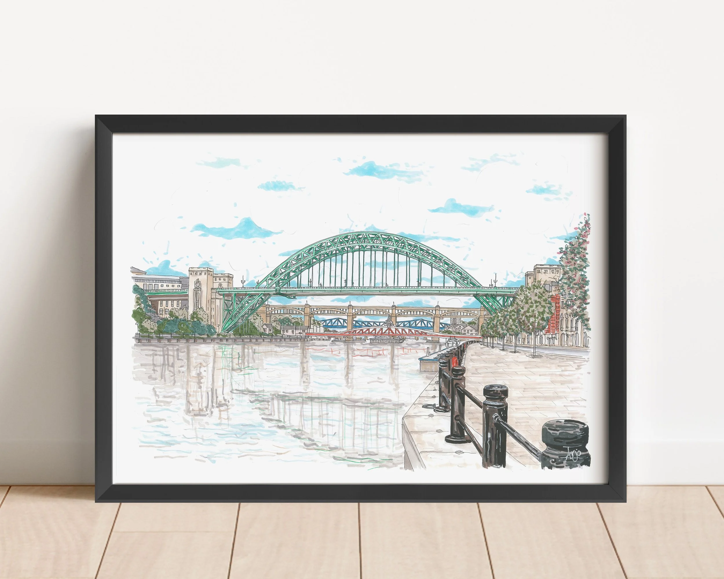 Tyne Bridge Black frame.jpg
