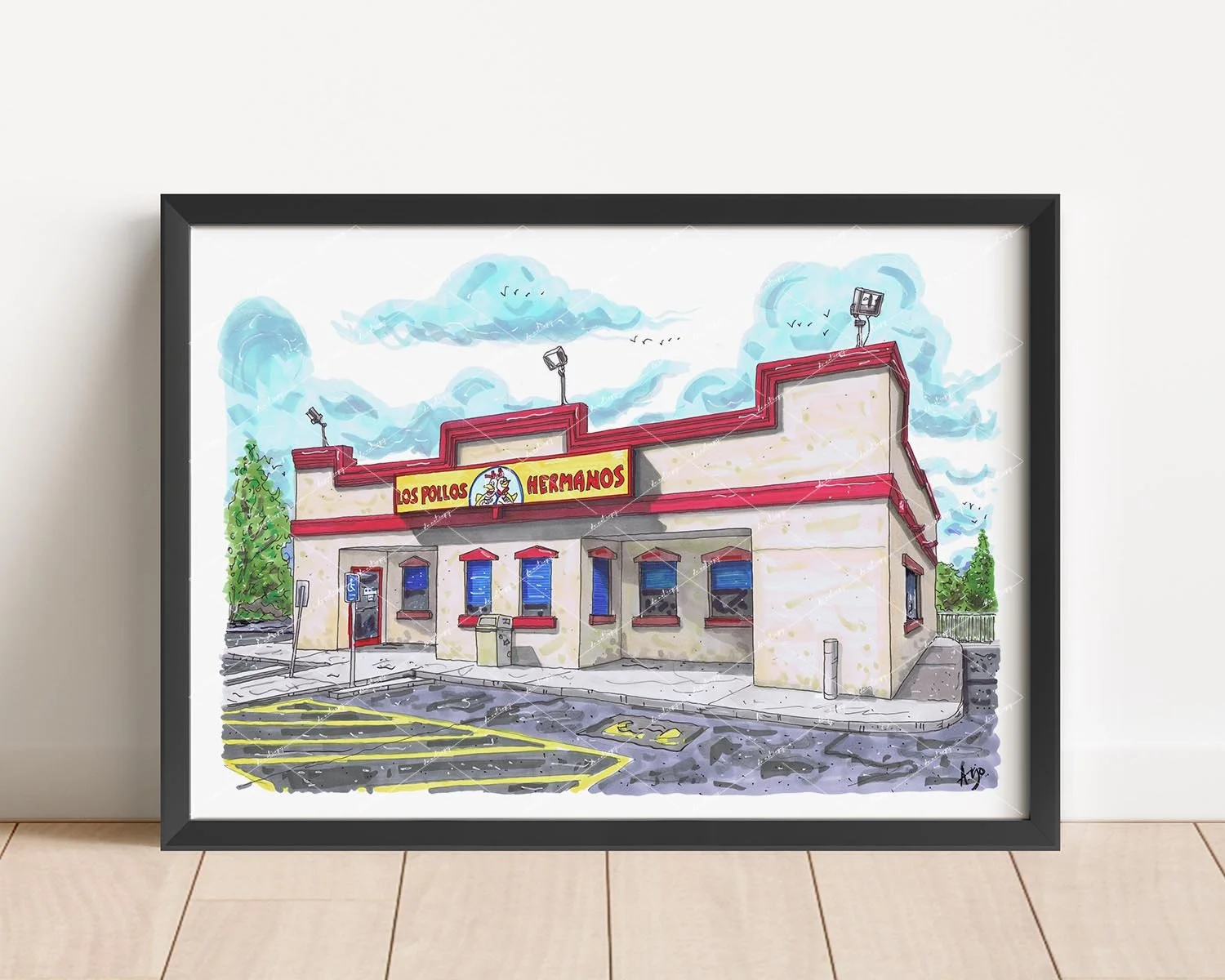 Los Pollos Hermanos from Breaking Bad Print