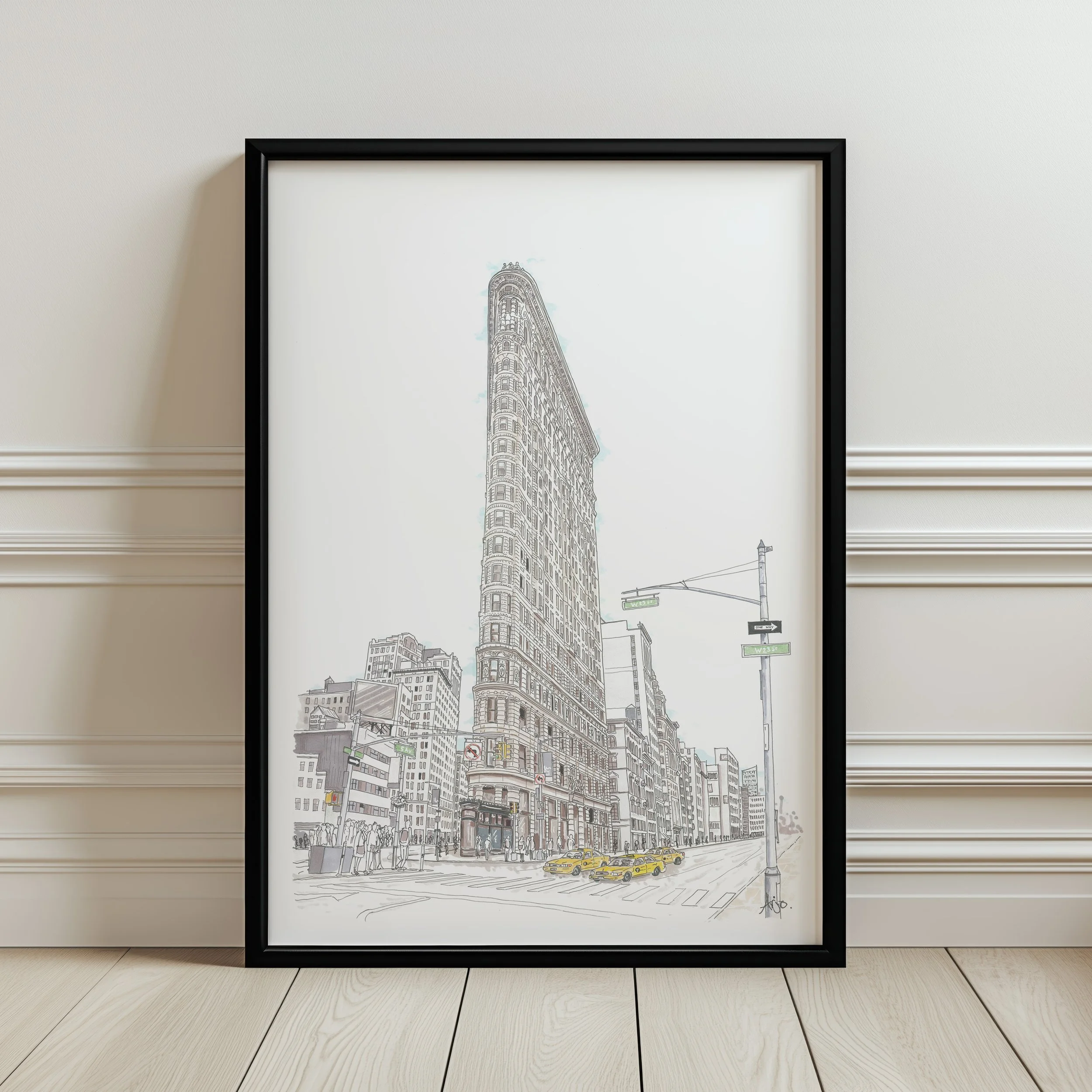 Flat iron building Black frame.jpg