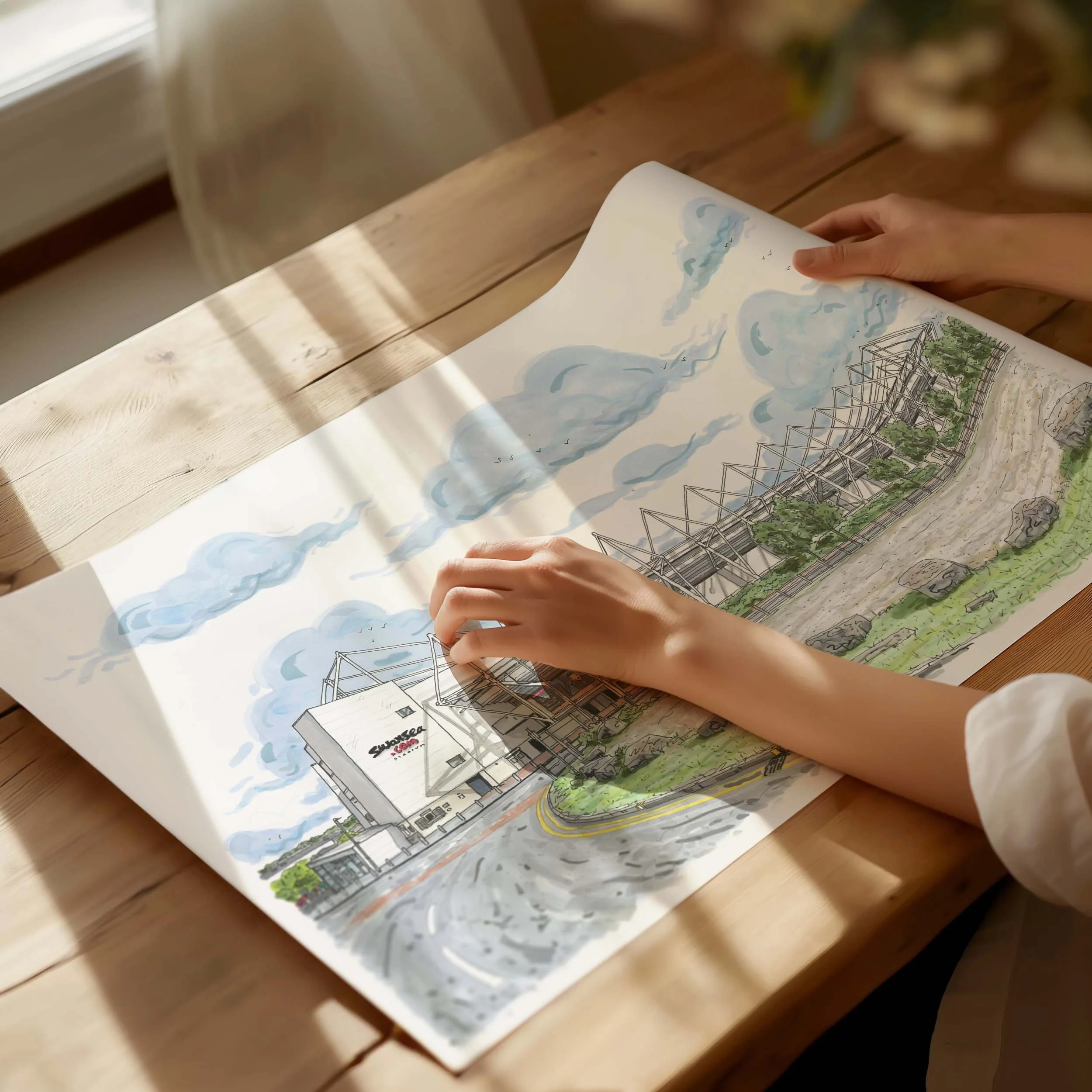 Swansea print with person.jpg