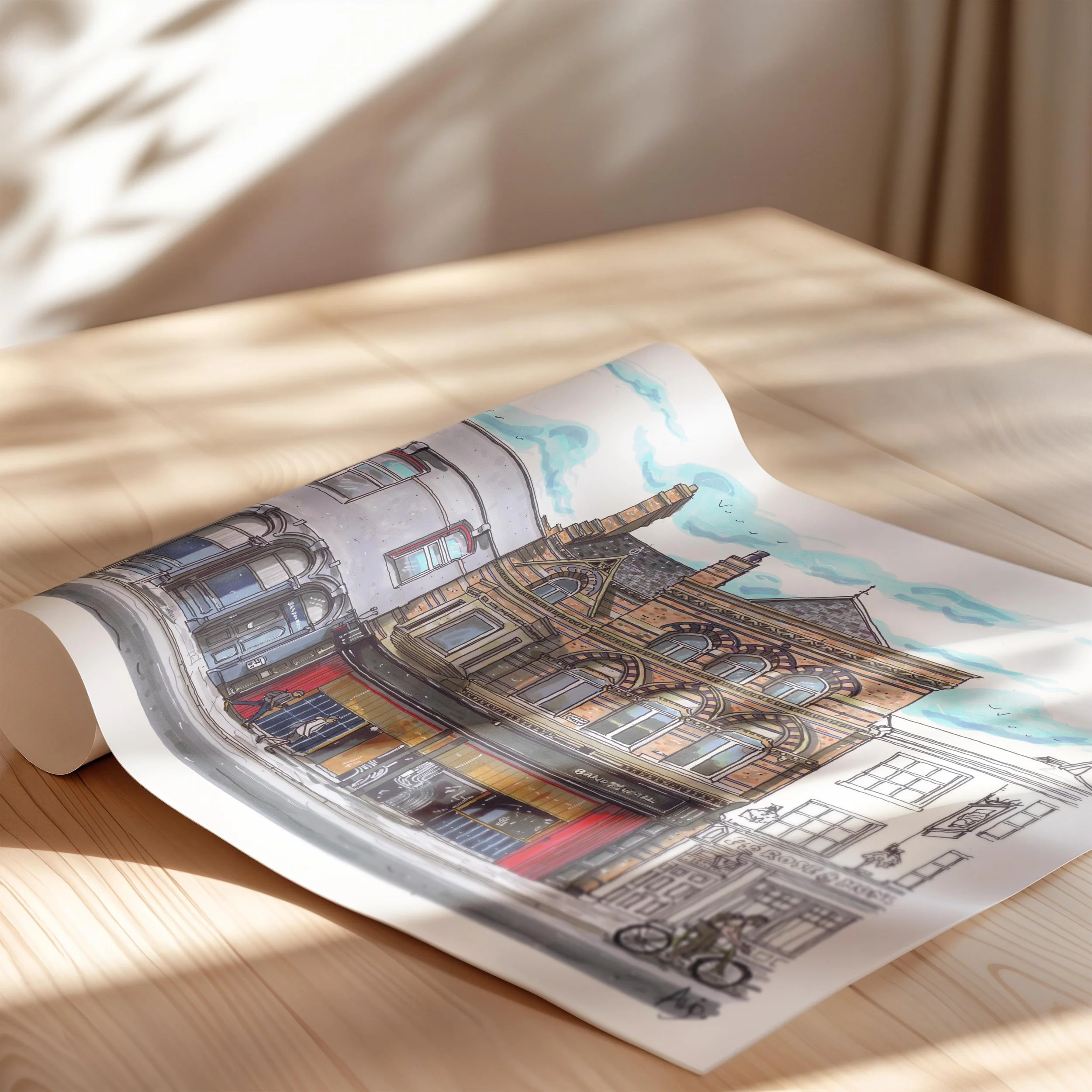 Band on the wall rolled print.jpg