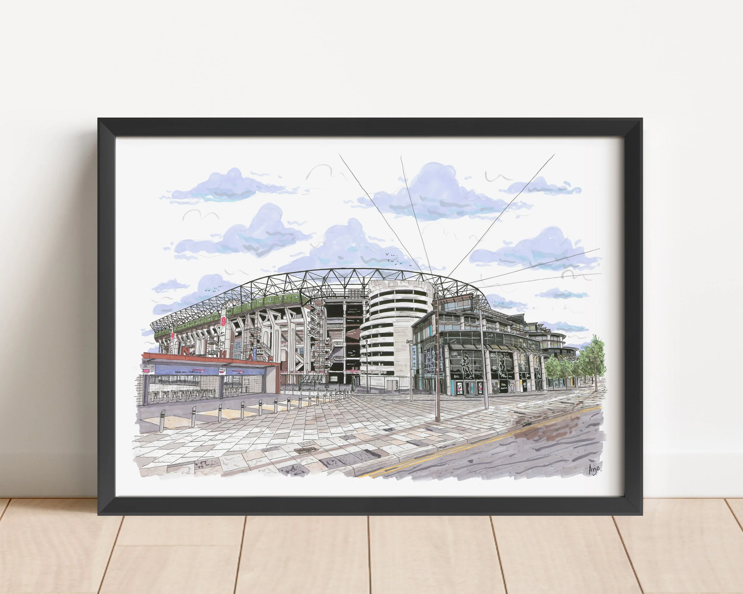 Twickenham Stadium Black frame.jpg